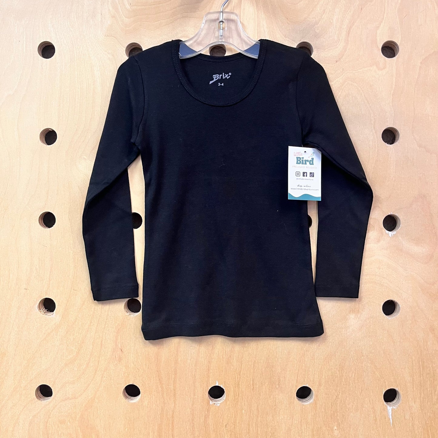 Black LS Tee