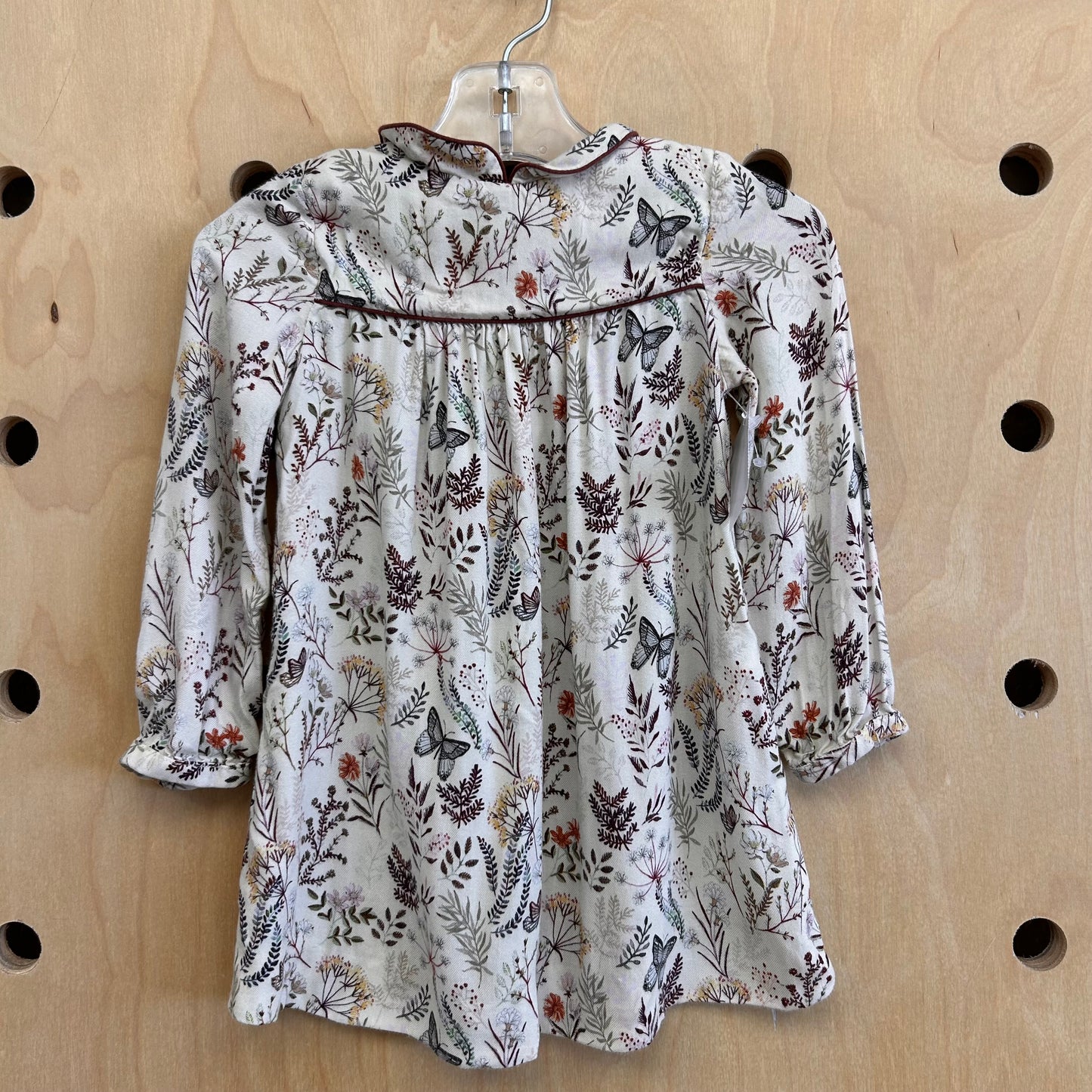 Cream Floral Dress