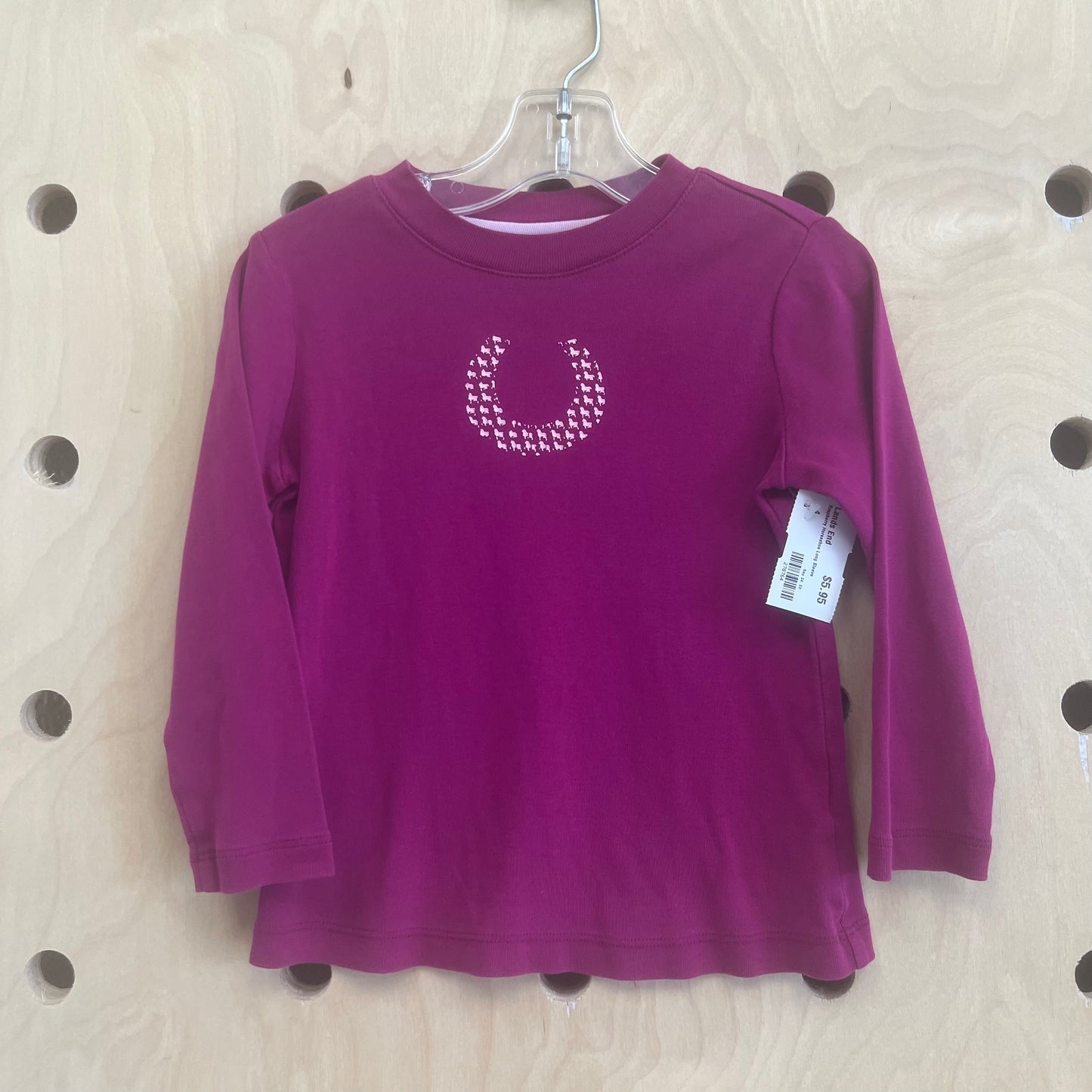 Raspberry Horseshoe Long Sleeve