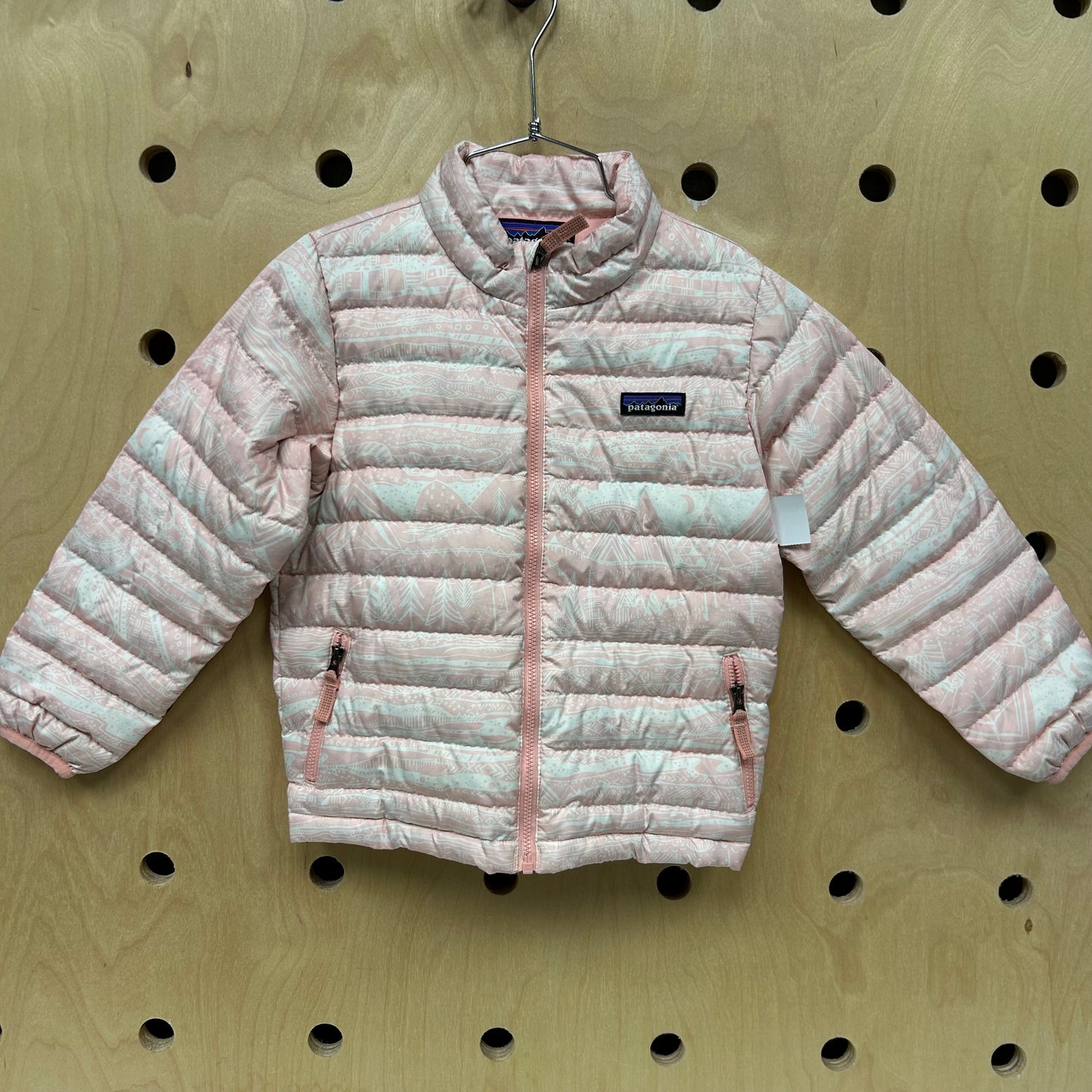 Baby Down Sweater Pink & White