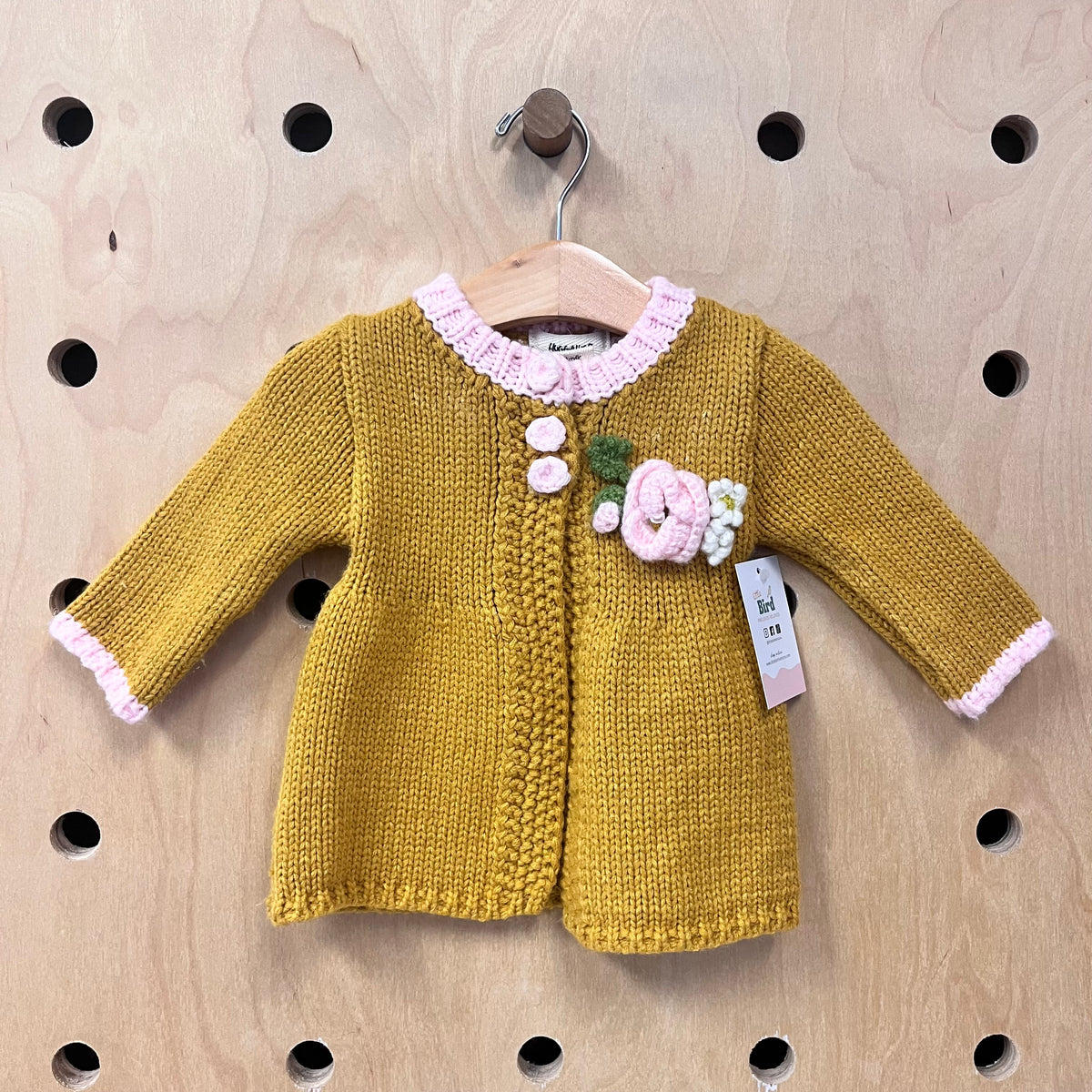 Pink & Gold Knit Sweater