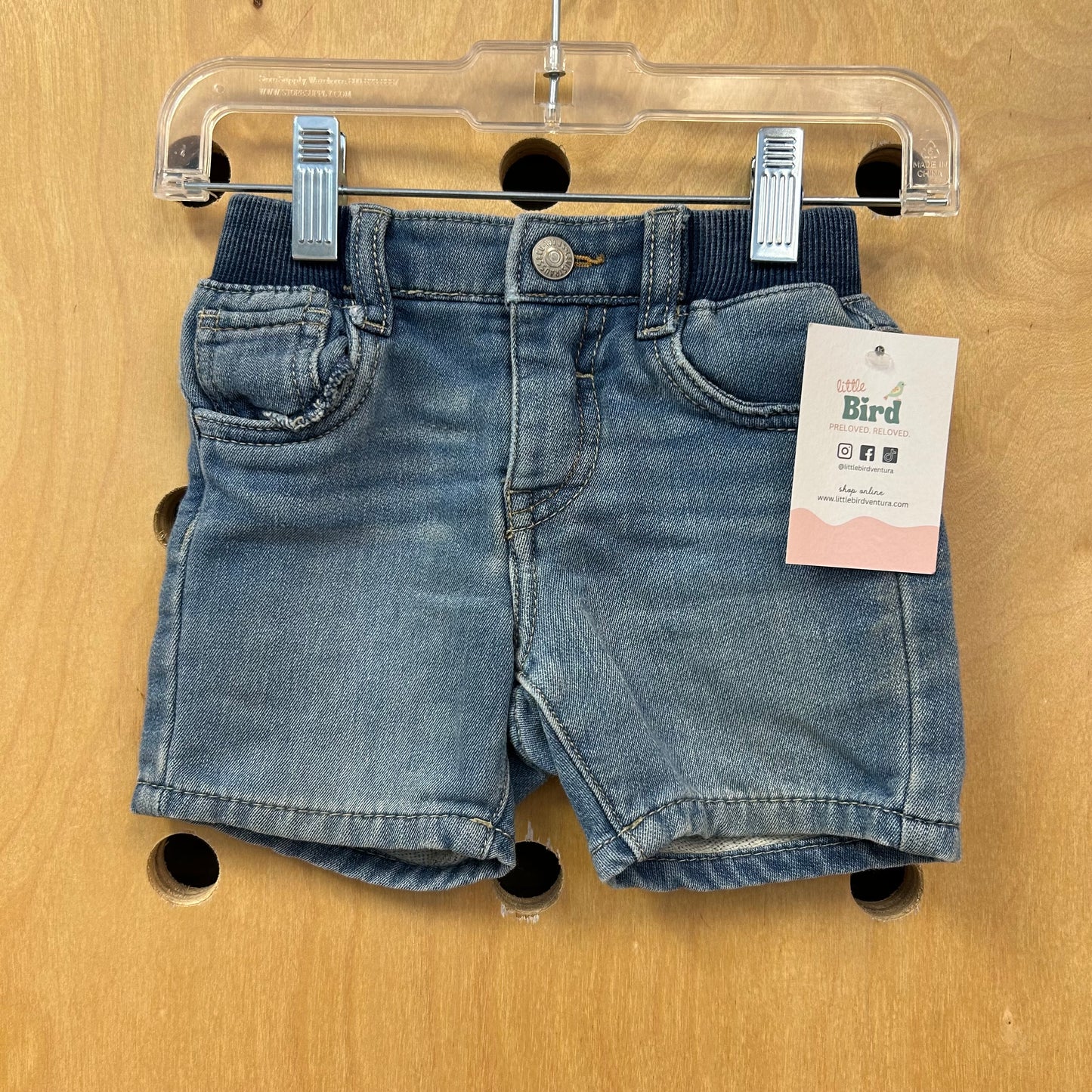 Light Wash Knit Denim