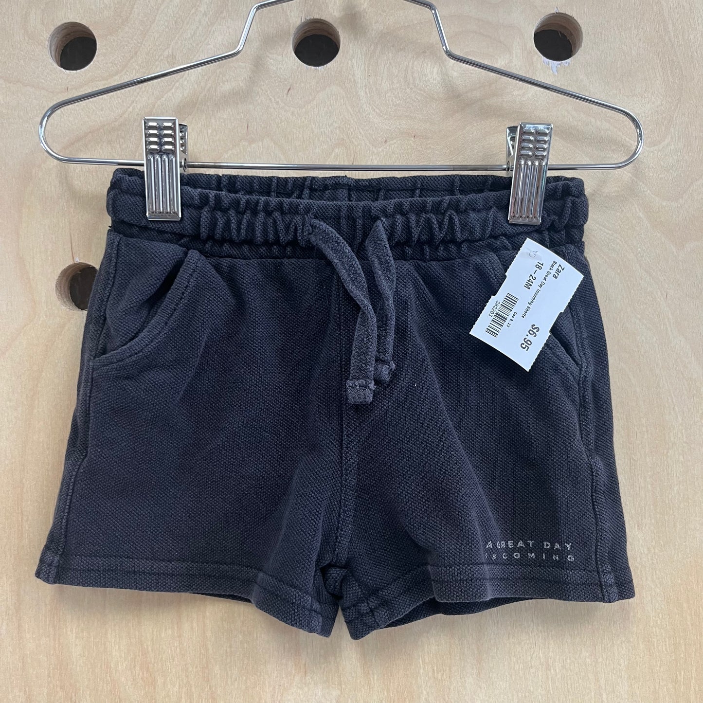 Black Great Day Incoming Shorts