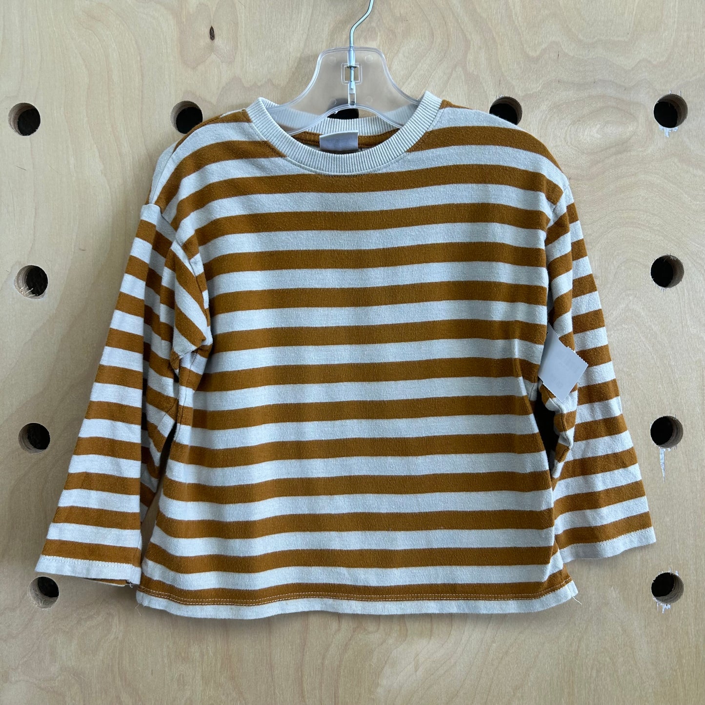 Yellow Striped LS Tee