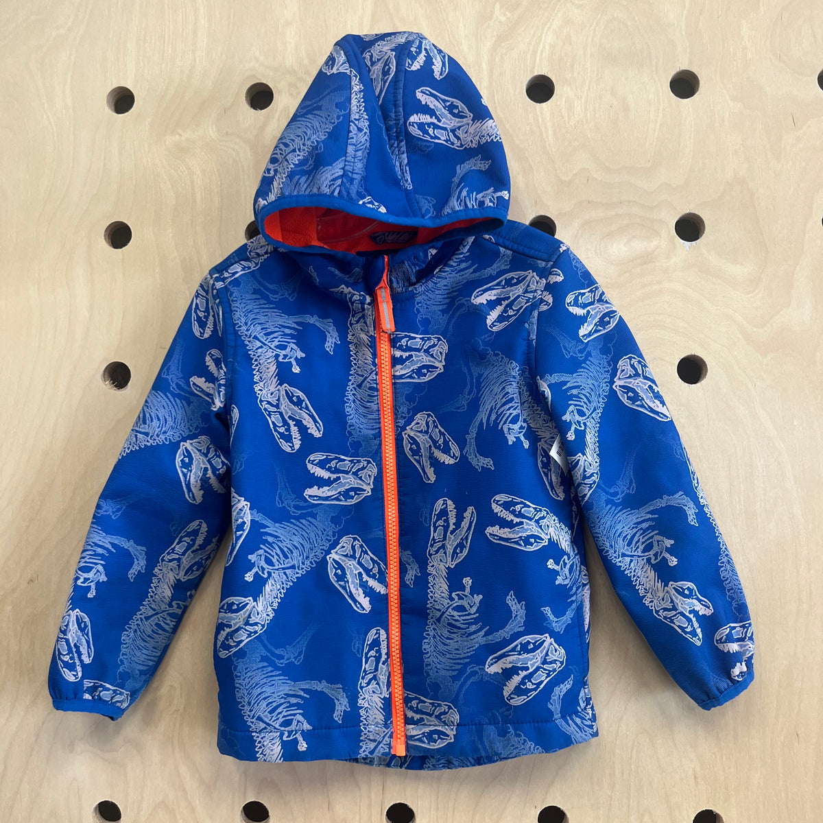 Blue Dino Zip Hoodie