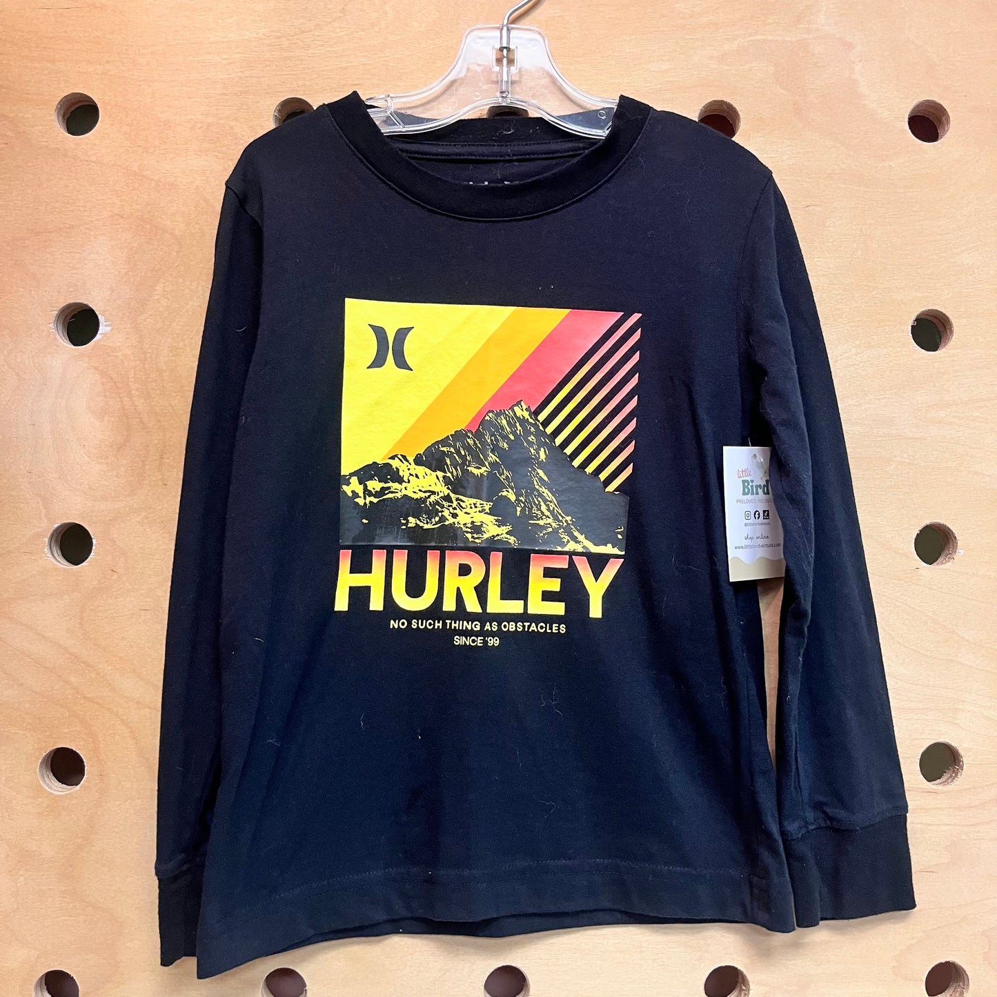 Black No Obstacles Mountains Tee