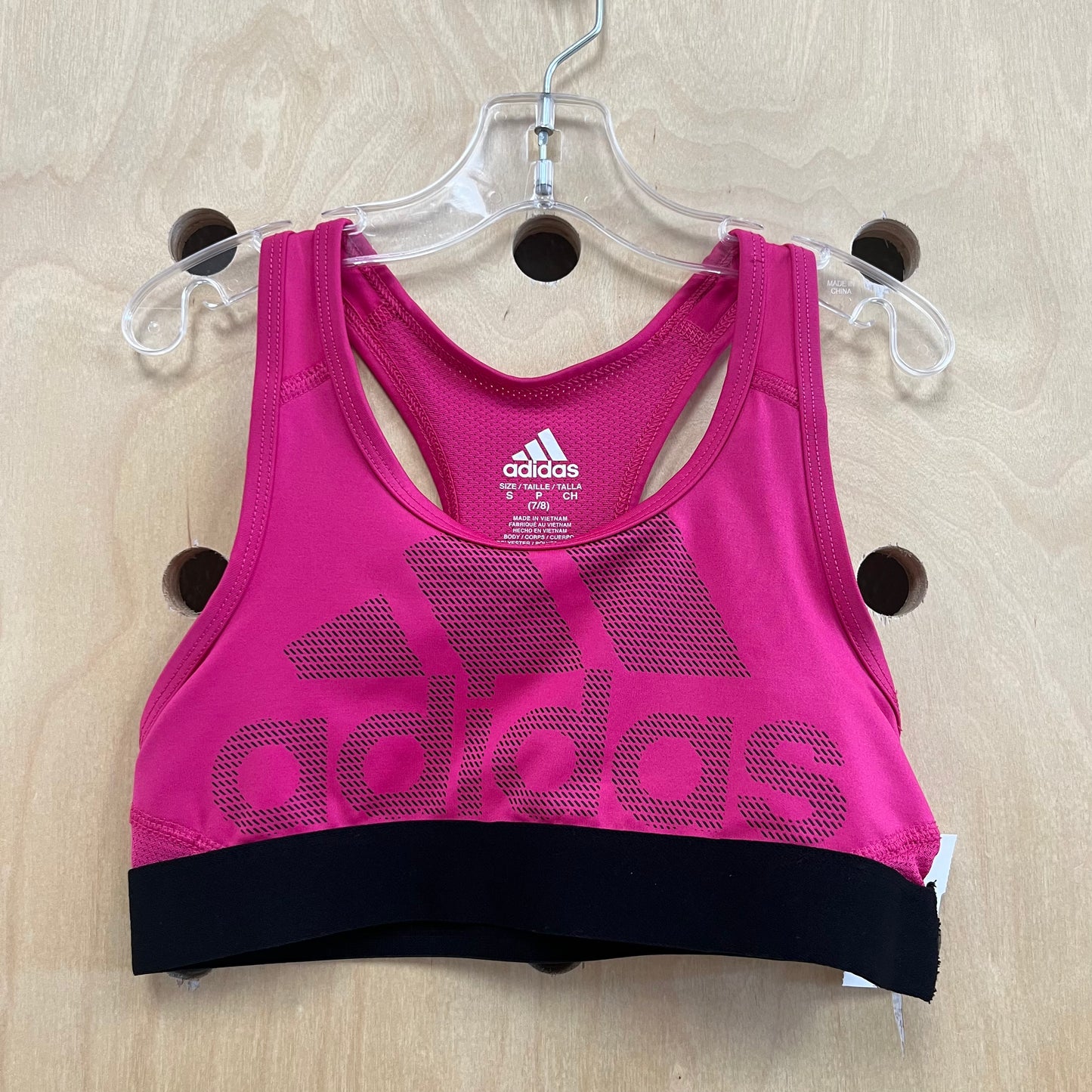 Pink & Black Sports Bra