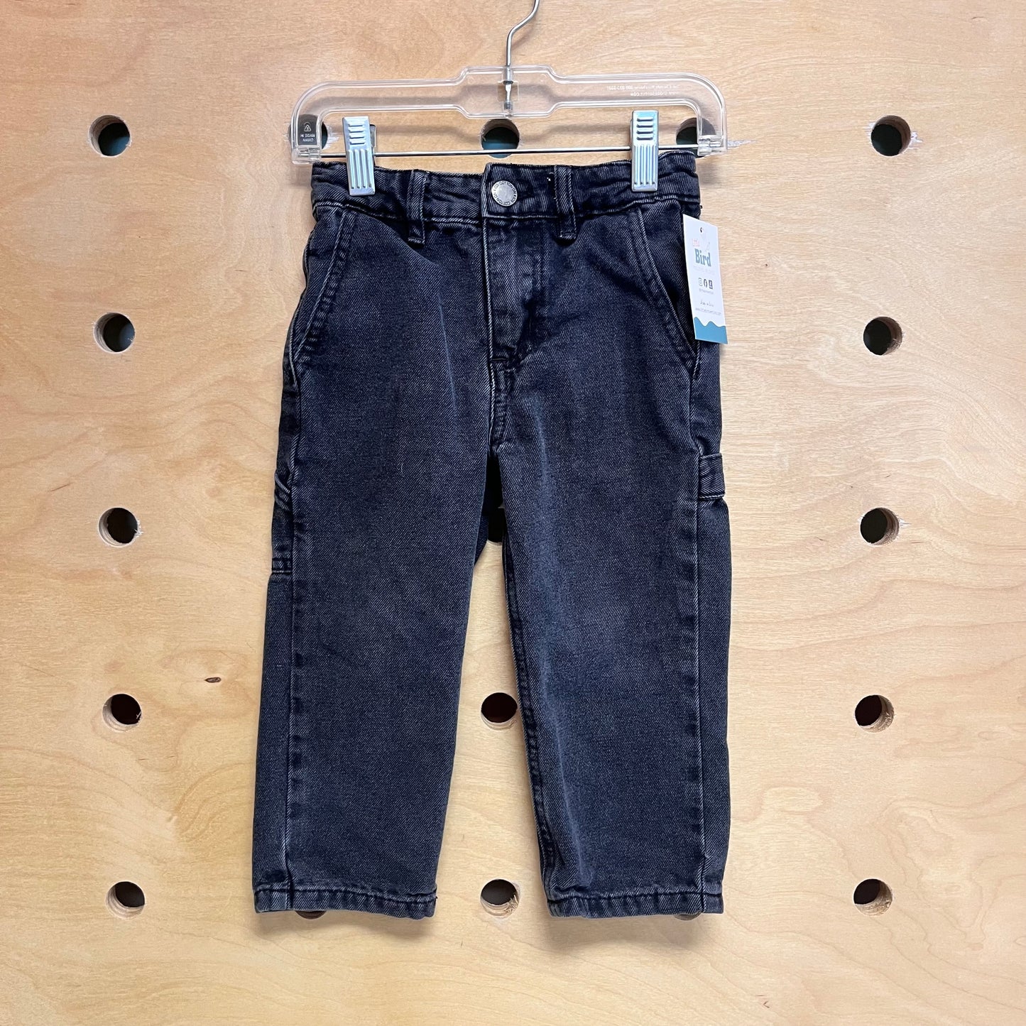 Black Straight Leg Denim