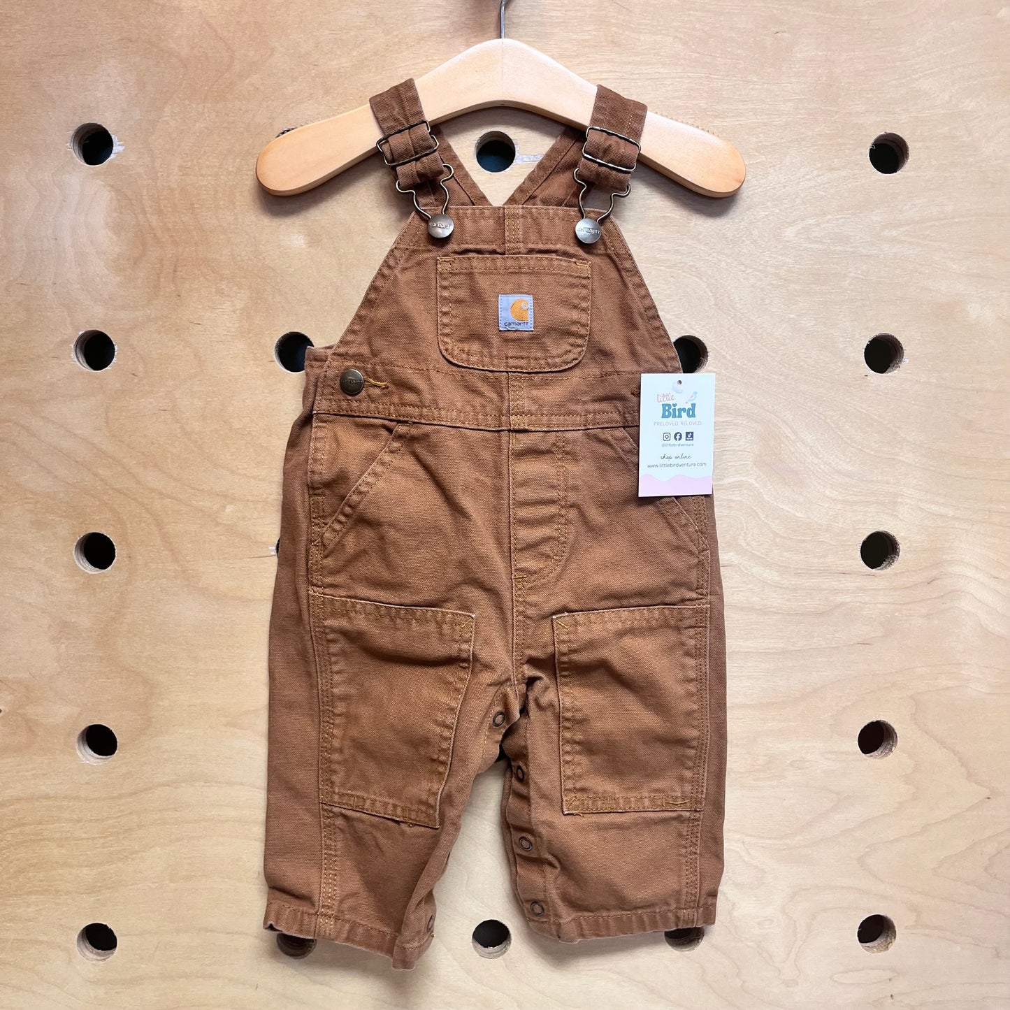 Tan Denim Overalls