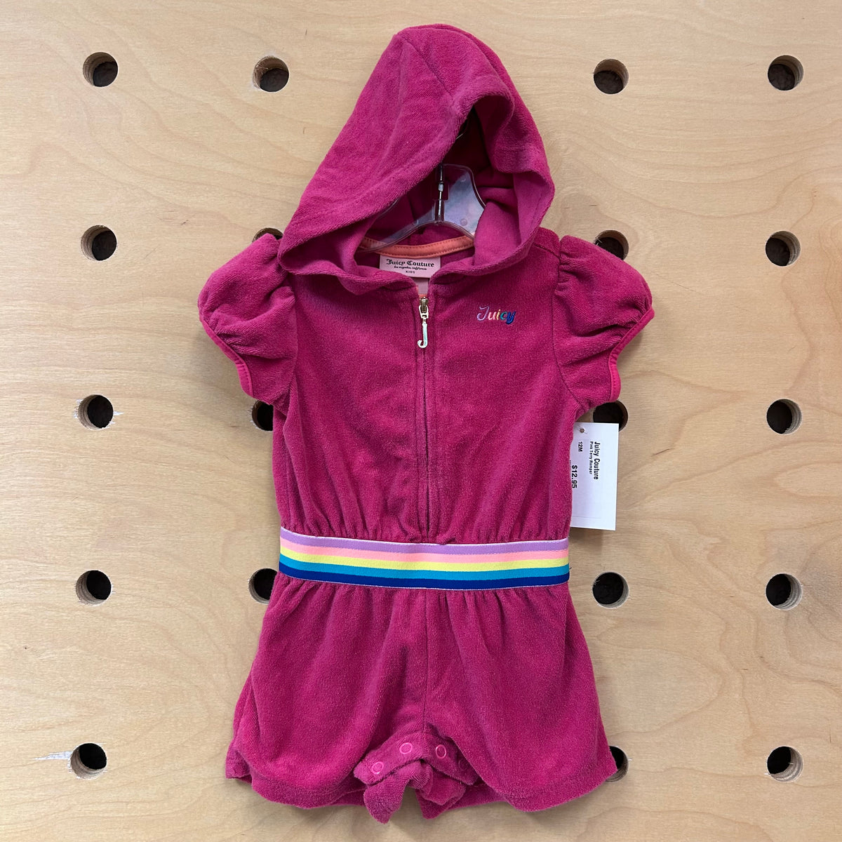 Pink Terry Romper