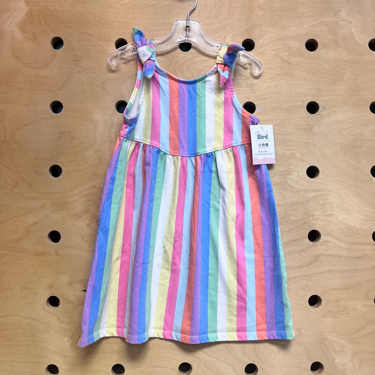 Colorful Striped Tank Dress