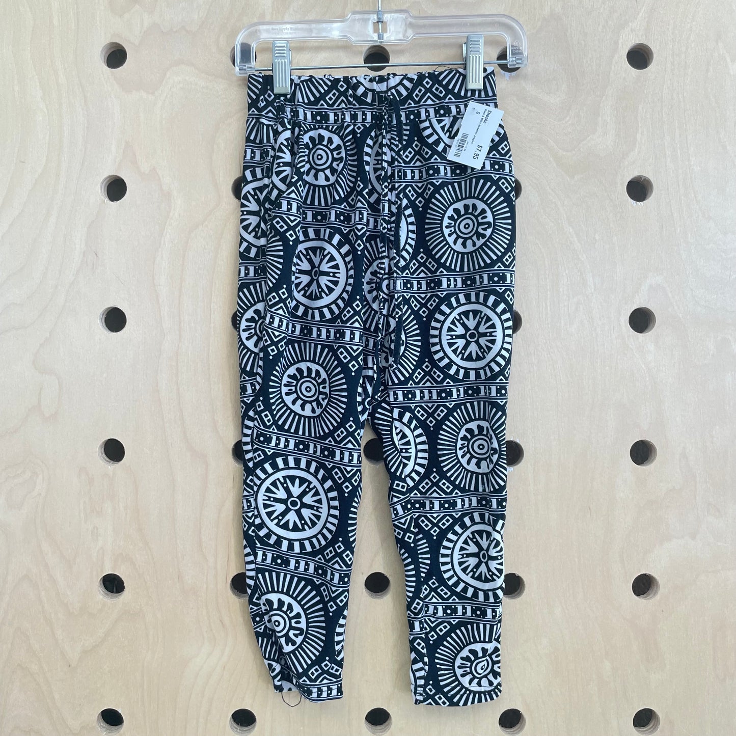 Black & White Medallion Joggers