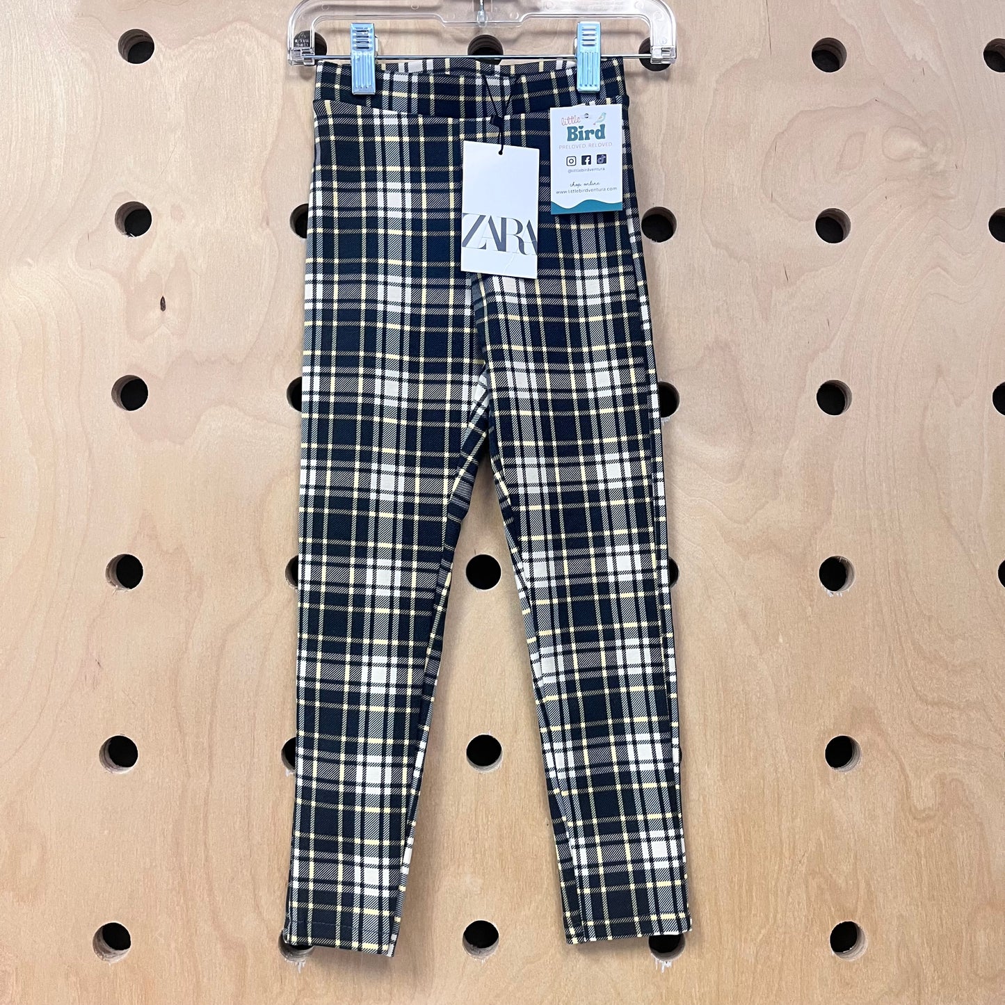 Yellow + Grey Plaid Leggings NEW!