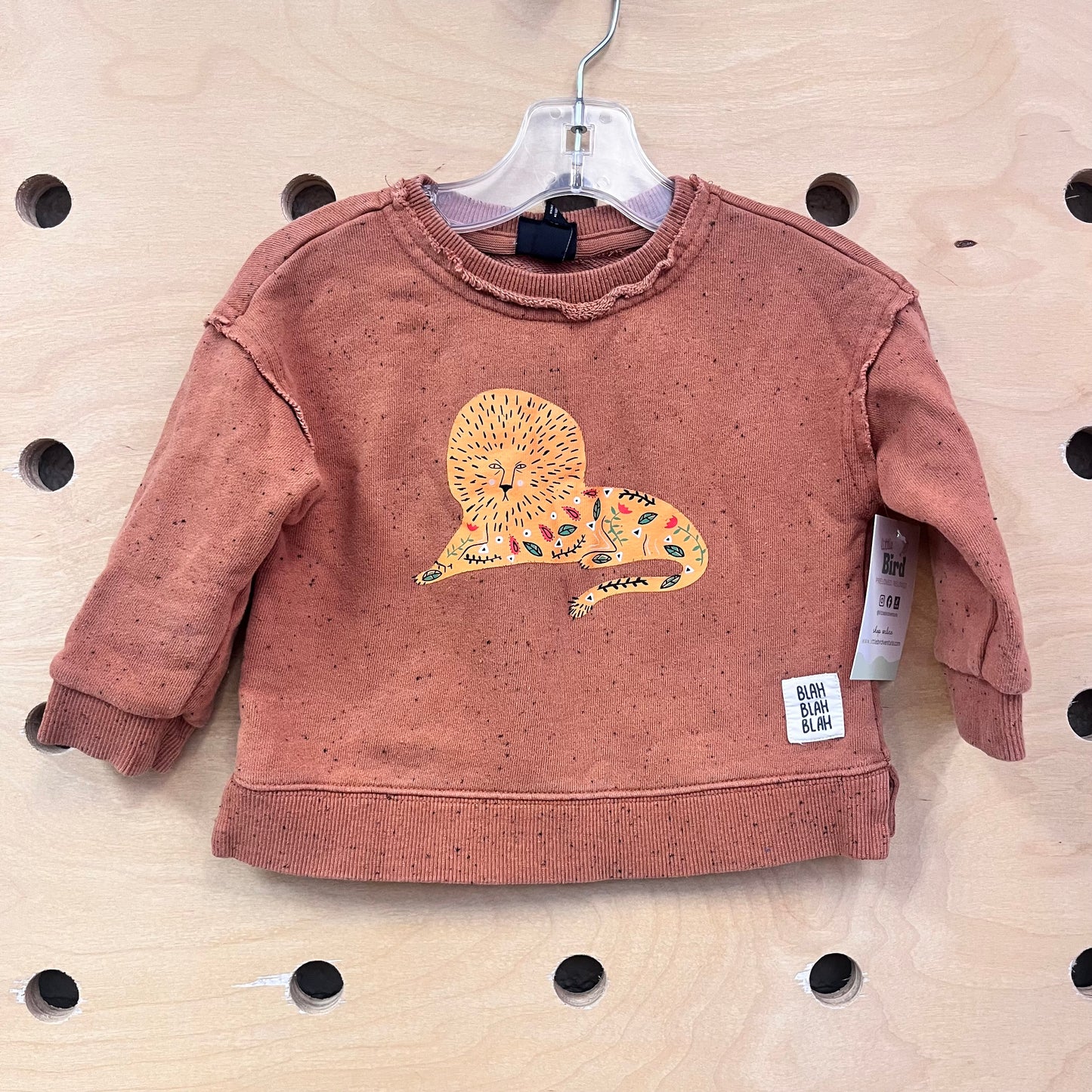 Brown Tiger Blah Blah Blah Pullover