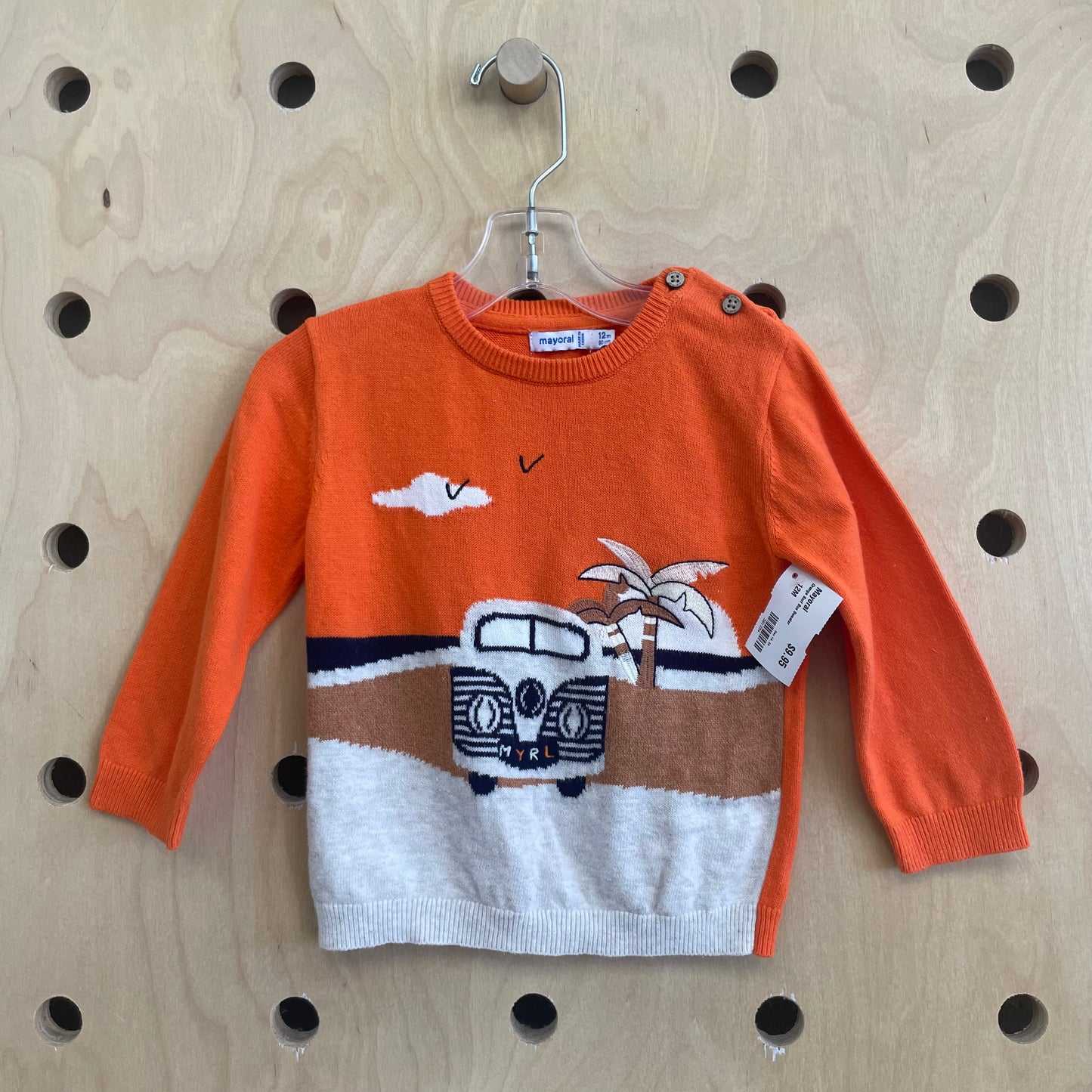 Orange Surf Bus Sweater