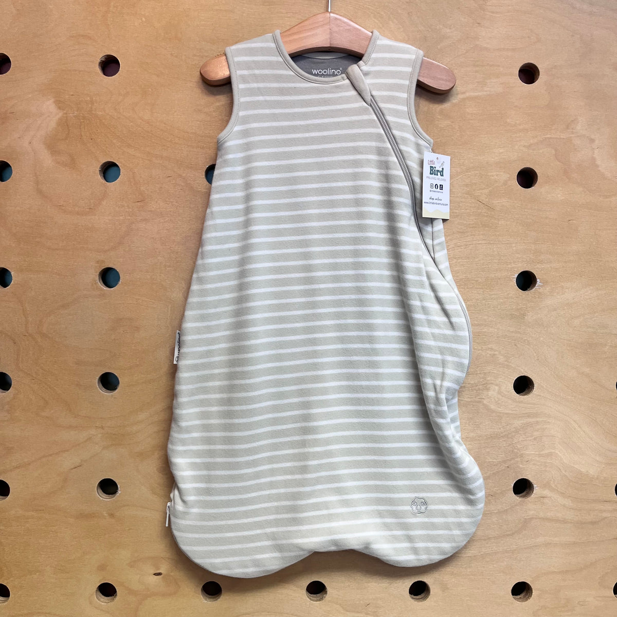 Grey/White Merino Wools Sleep Sack