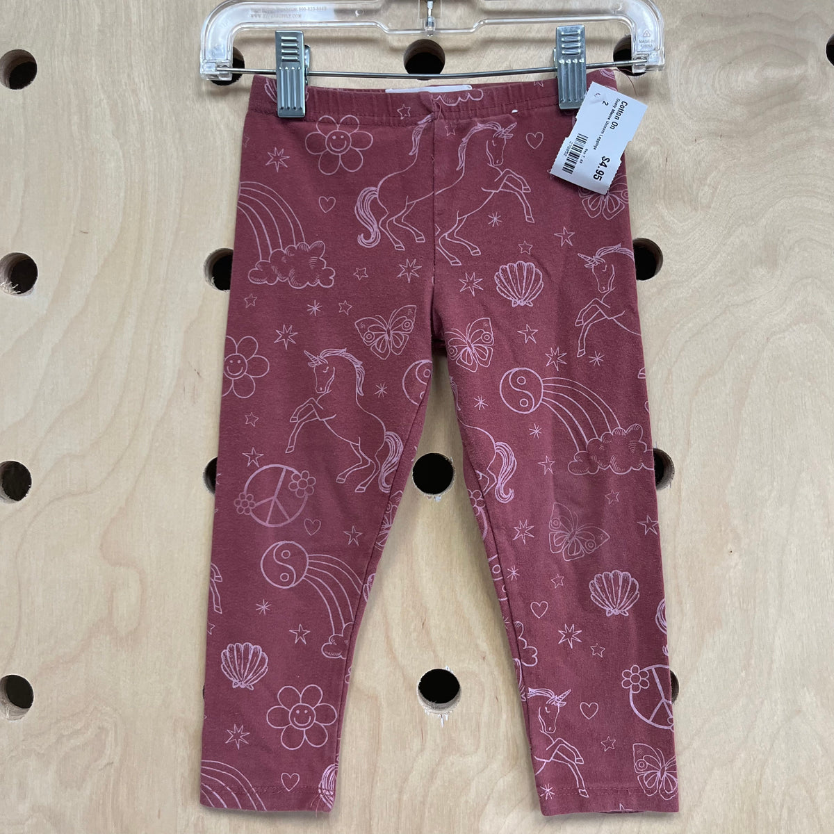 Dusty Mauve Unicorn Leggings