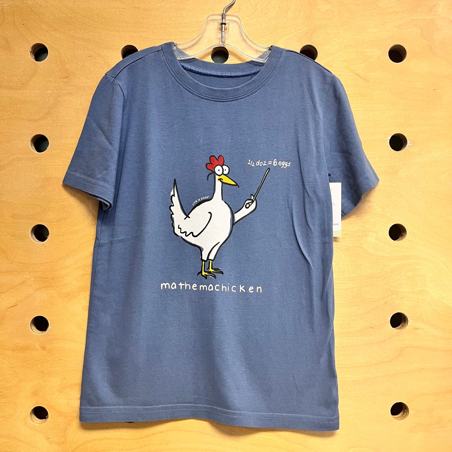 Blue 'Mathmachicken' Cotton Tee