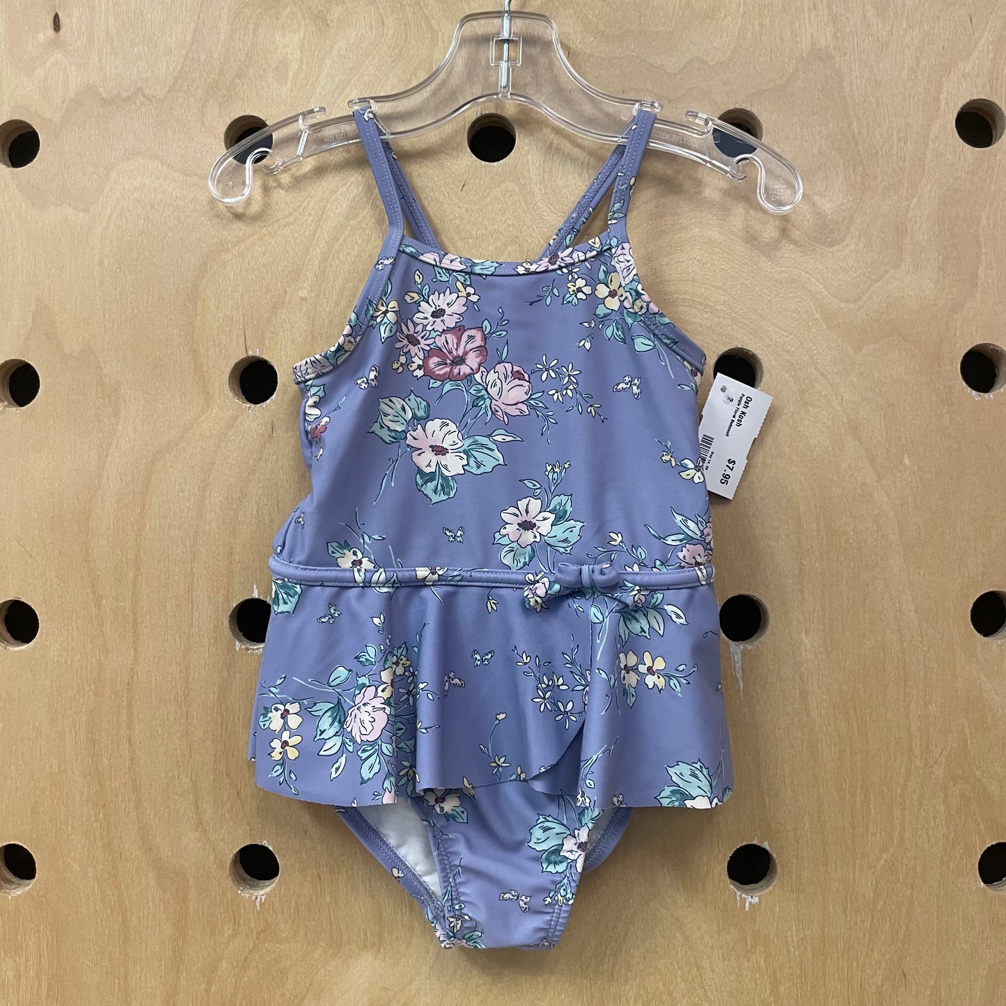 Purple Floral Swimsuit