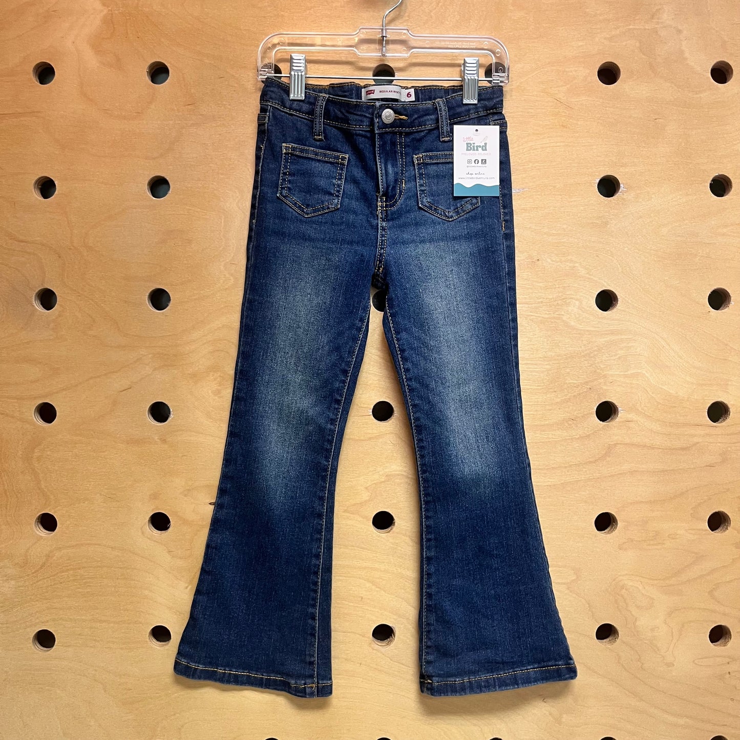 Regular Rise Flare Denim