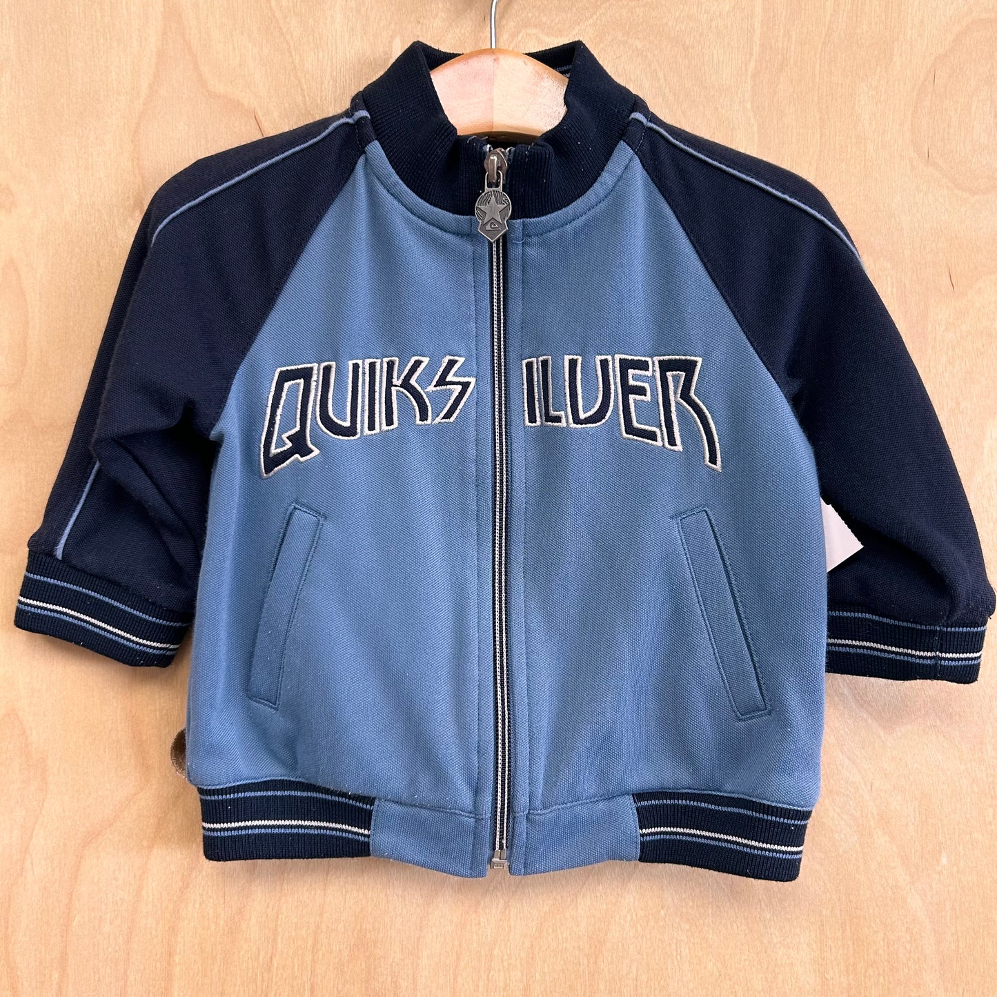 Blue Two Toned Logo Jacket