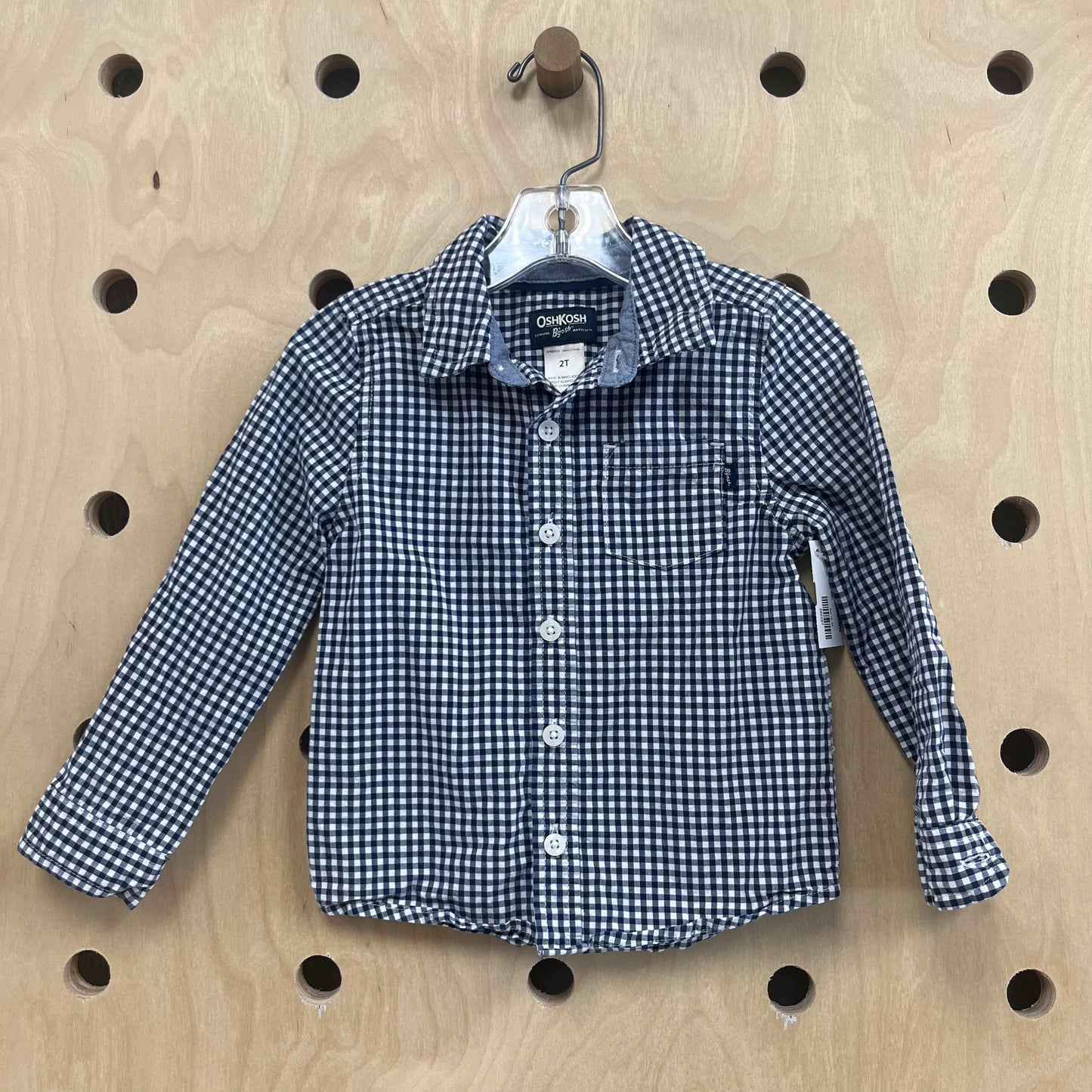 Blue & White Gingham Shirt