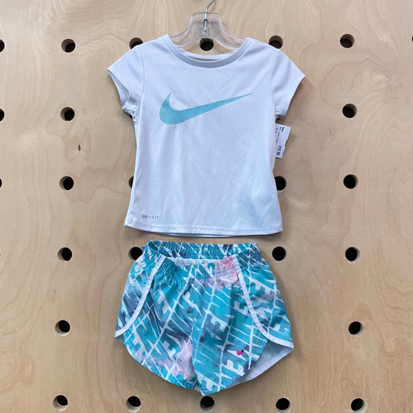 White + Teal Dri-Fit Outfit