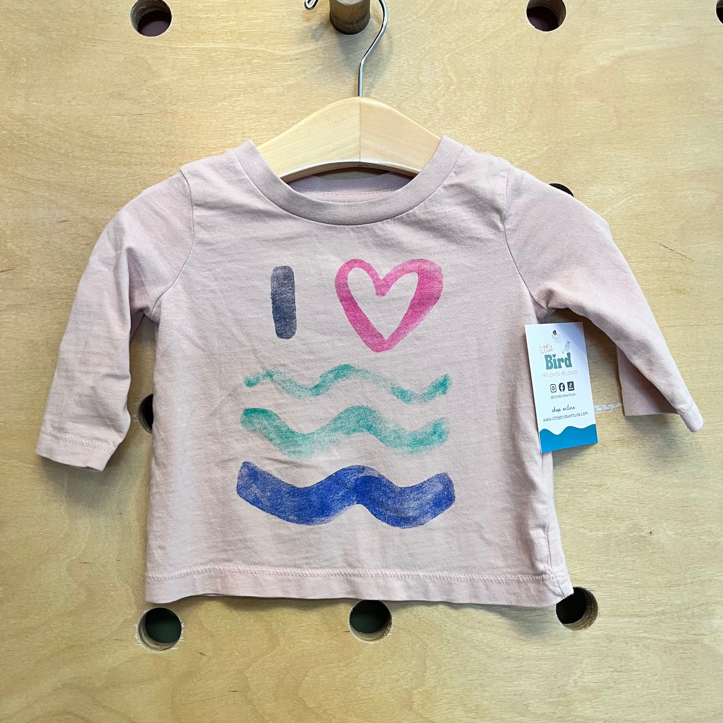 Pink I Love the Sea Tee