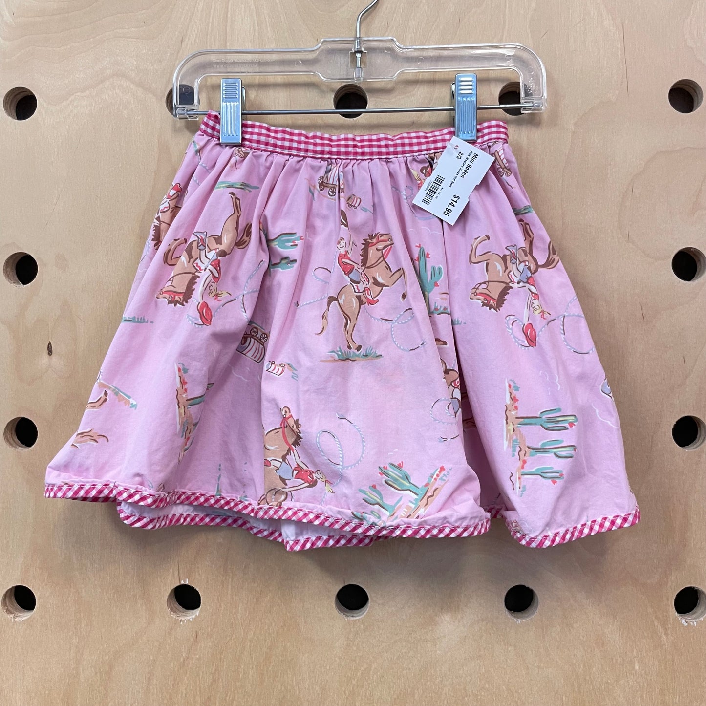 Pink Western Horse Girl Skirt