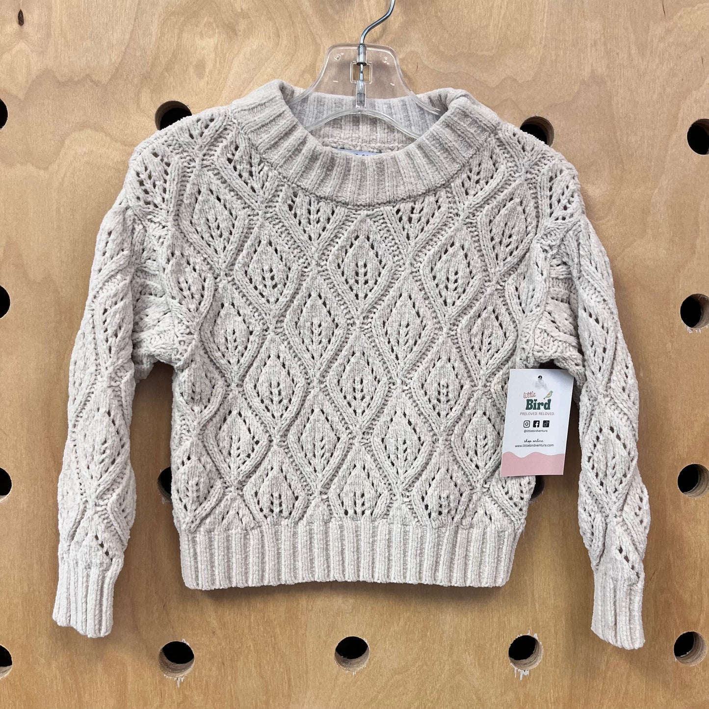 Cream Loose Knit Sweater