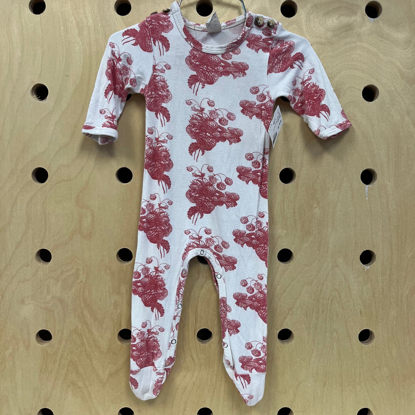 Strawberry Bamboo Footies
