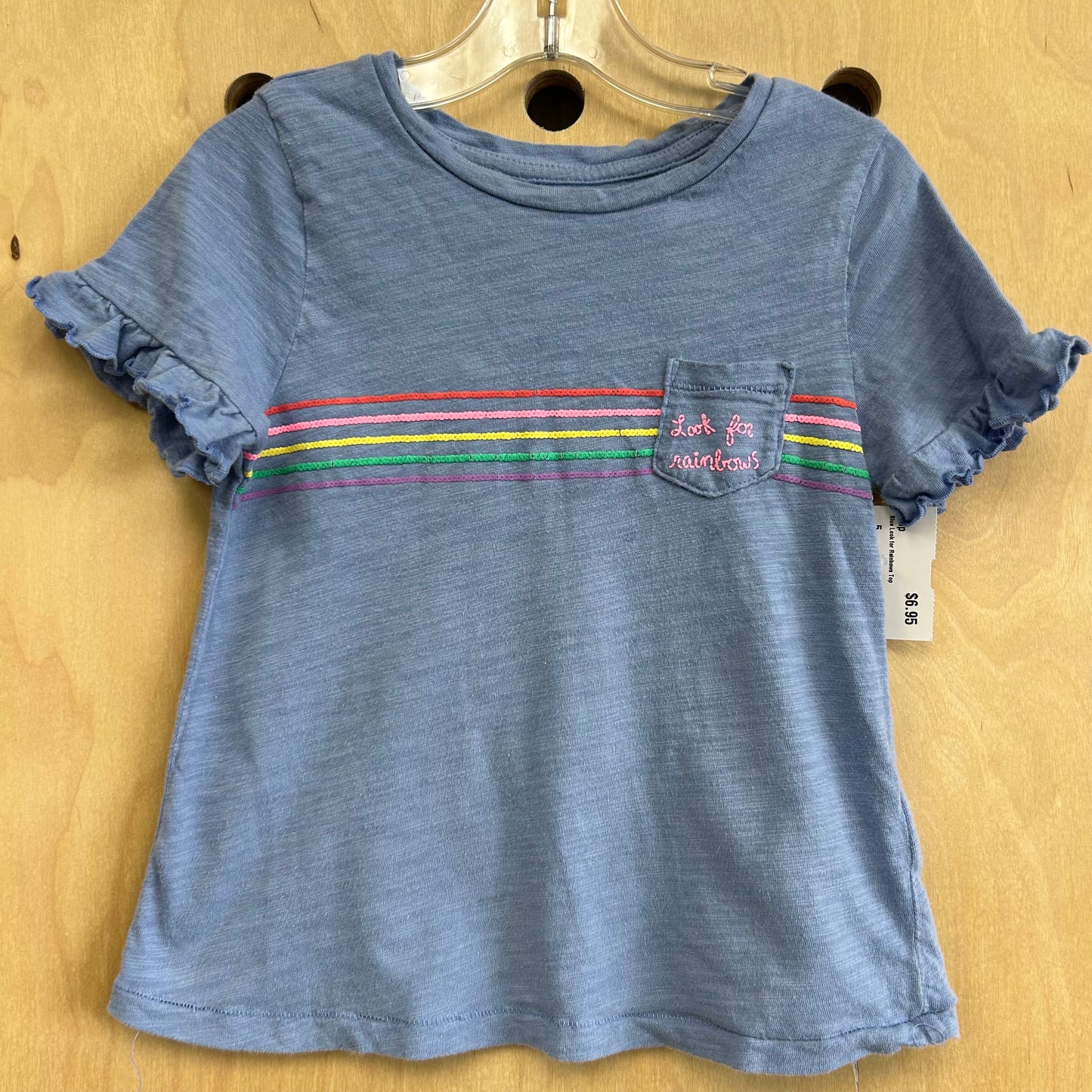 Blue Look for Rainbows Top