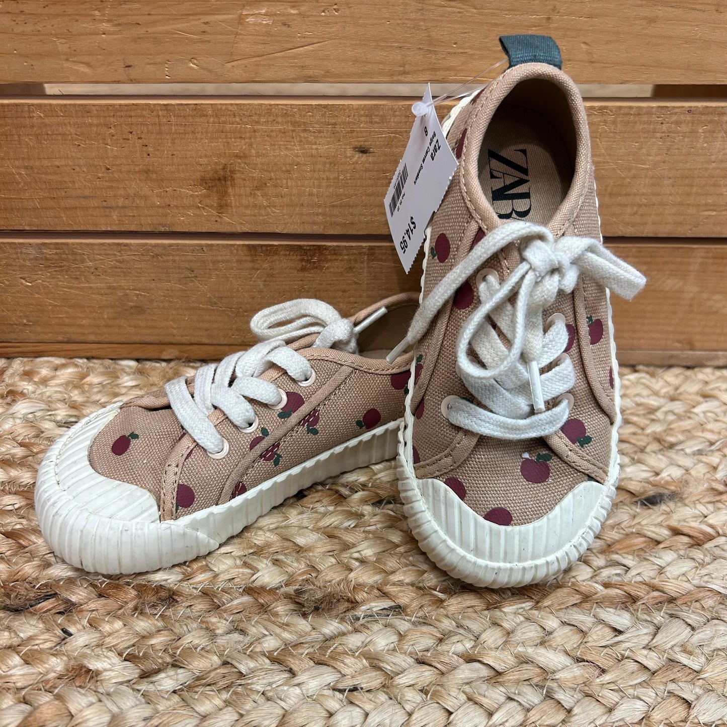 Beige Canvas Sneakers