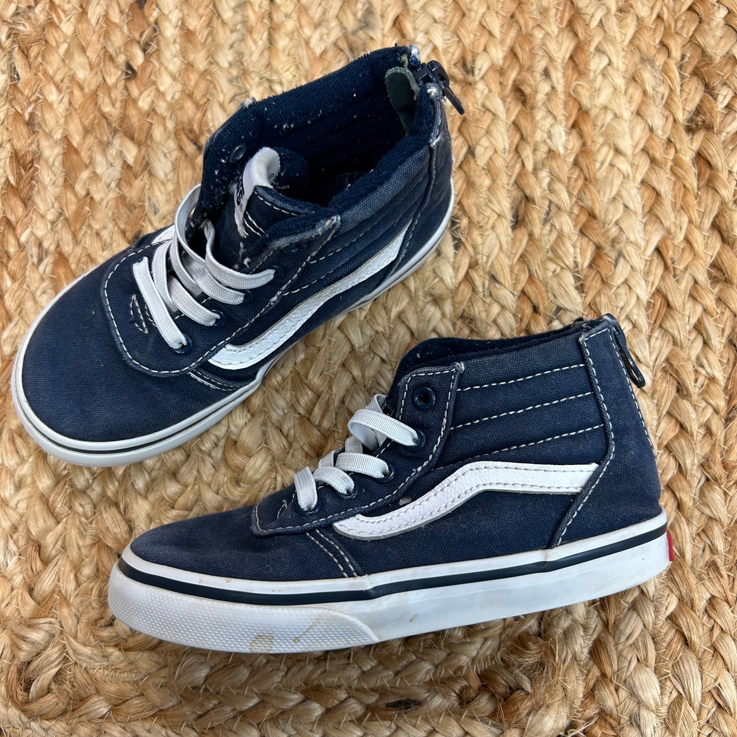 Blue & White High Tops