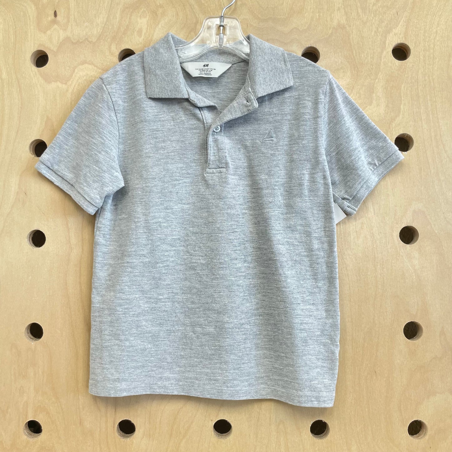 Grey Short Sleeve Polo