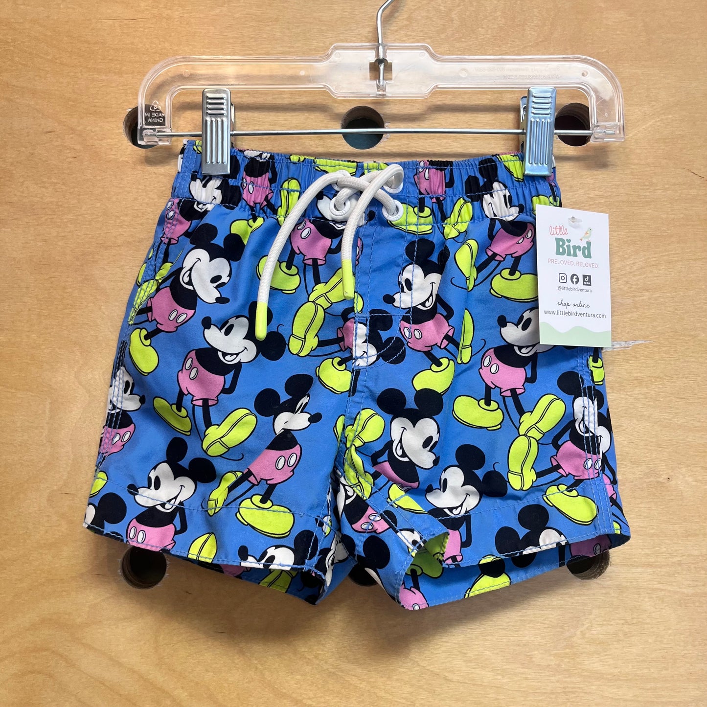 Blue Mickey Mouse Swim Trunks