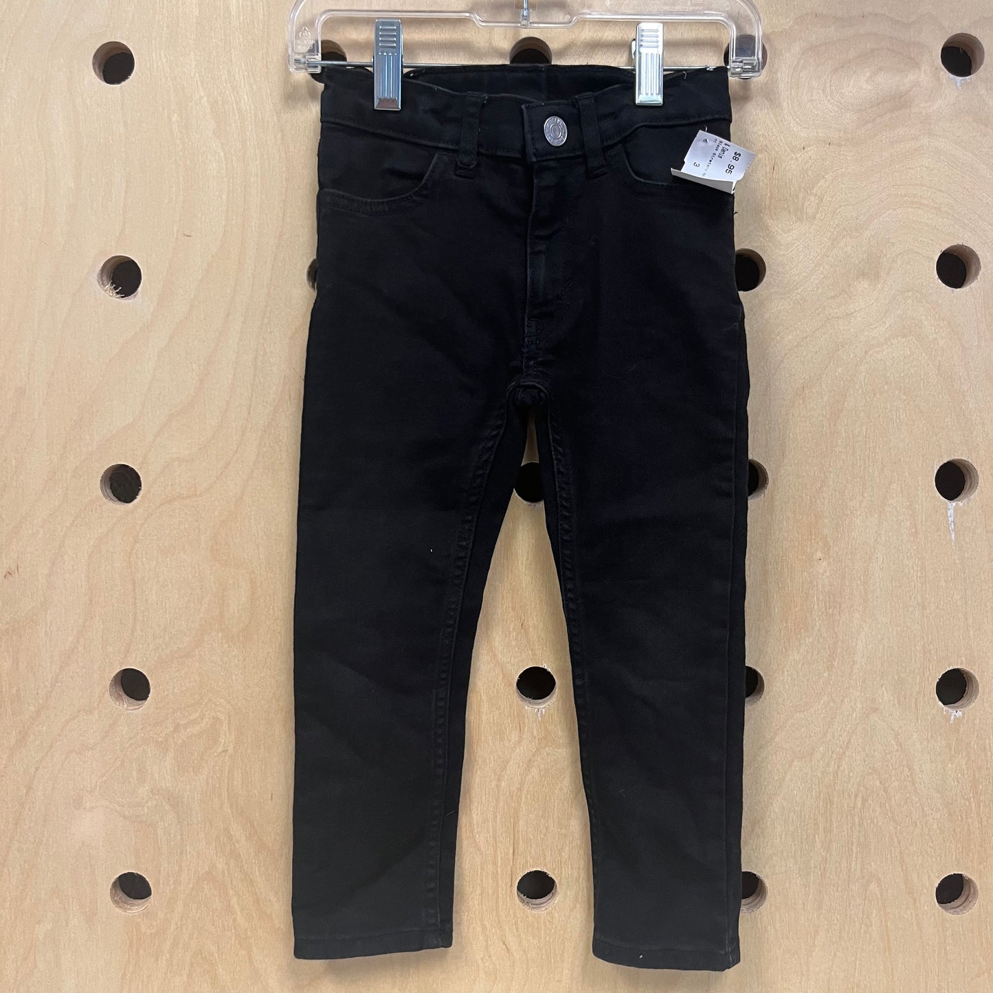 Black Stretchy Adjust Waist Pant