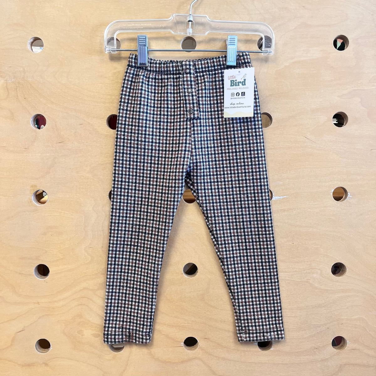 Black/Brown Gingham Leggings
