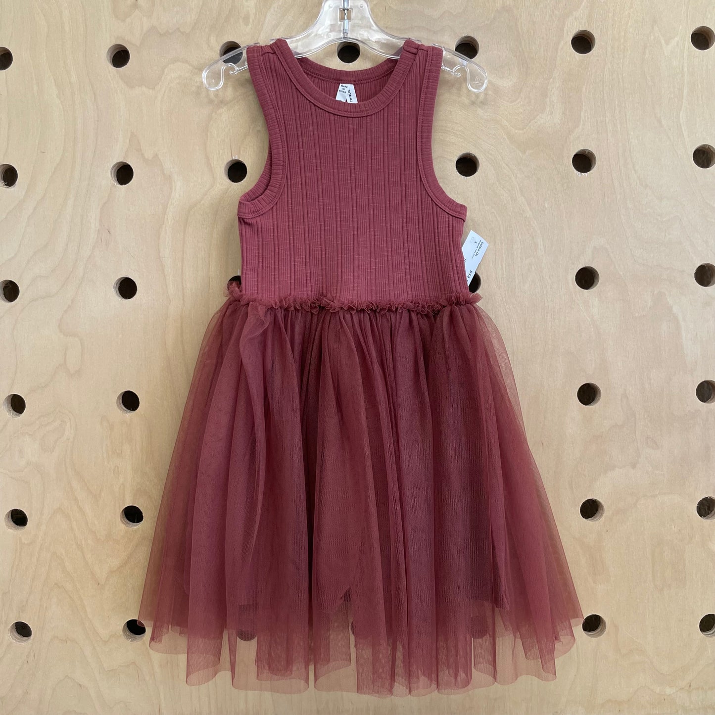 Burgundy Tulle Dress