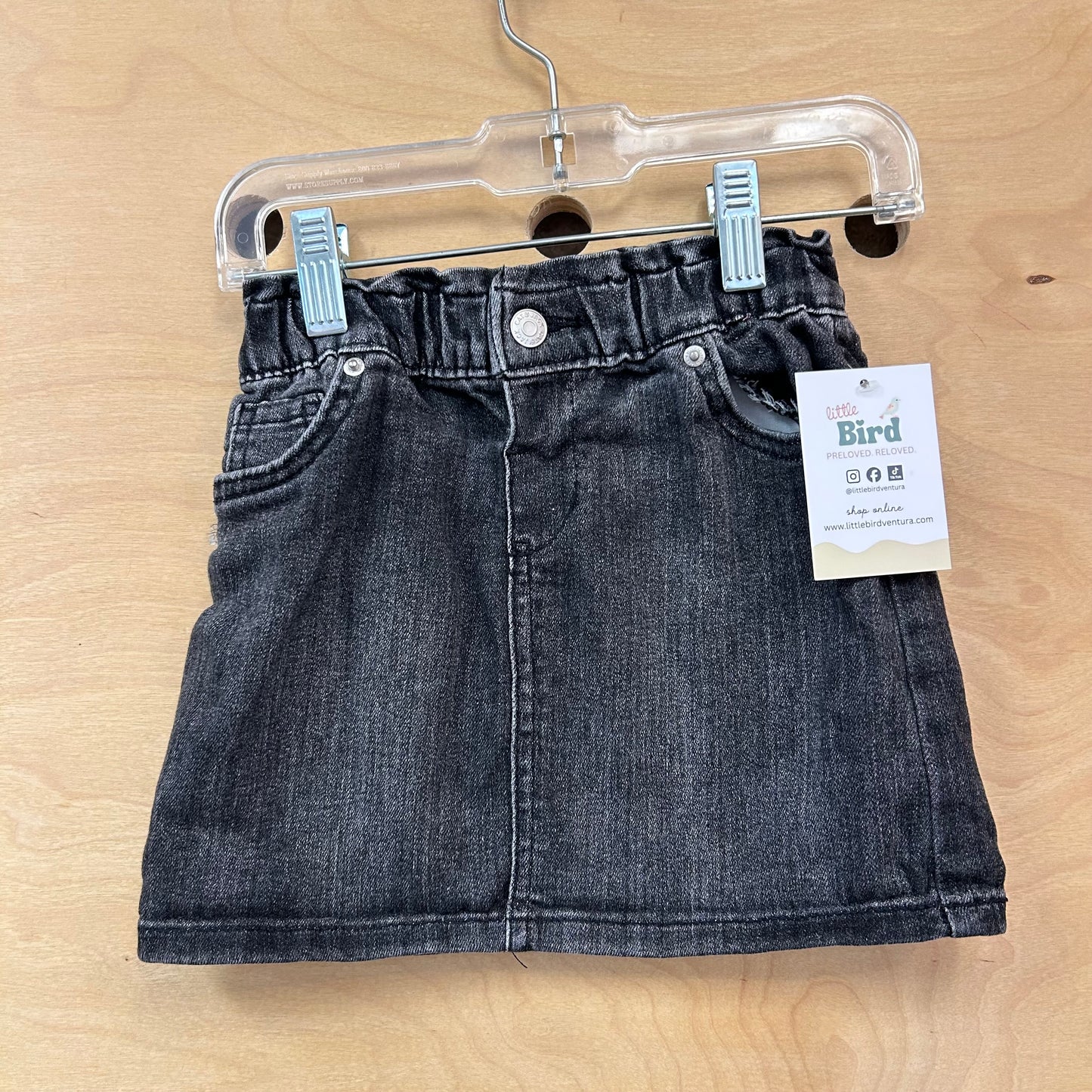 Black Denim Skirt