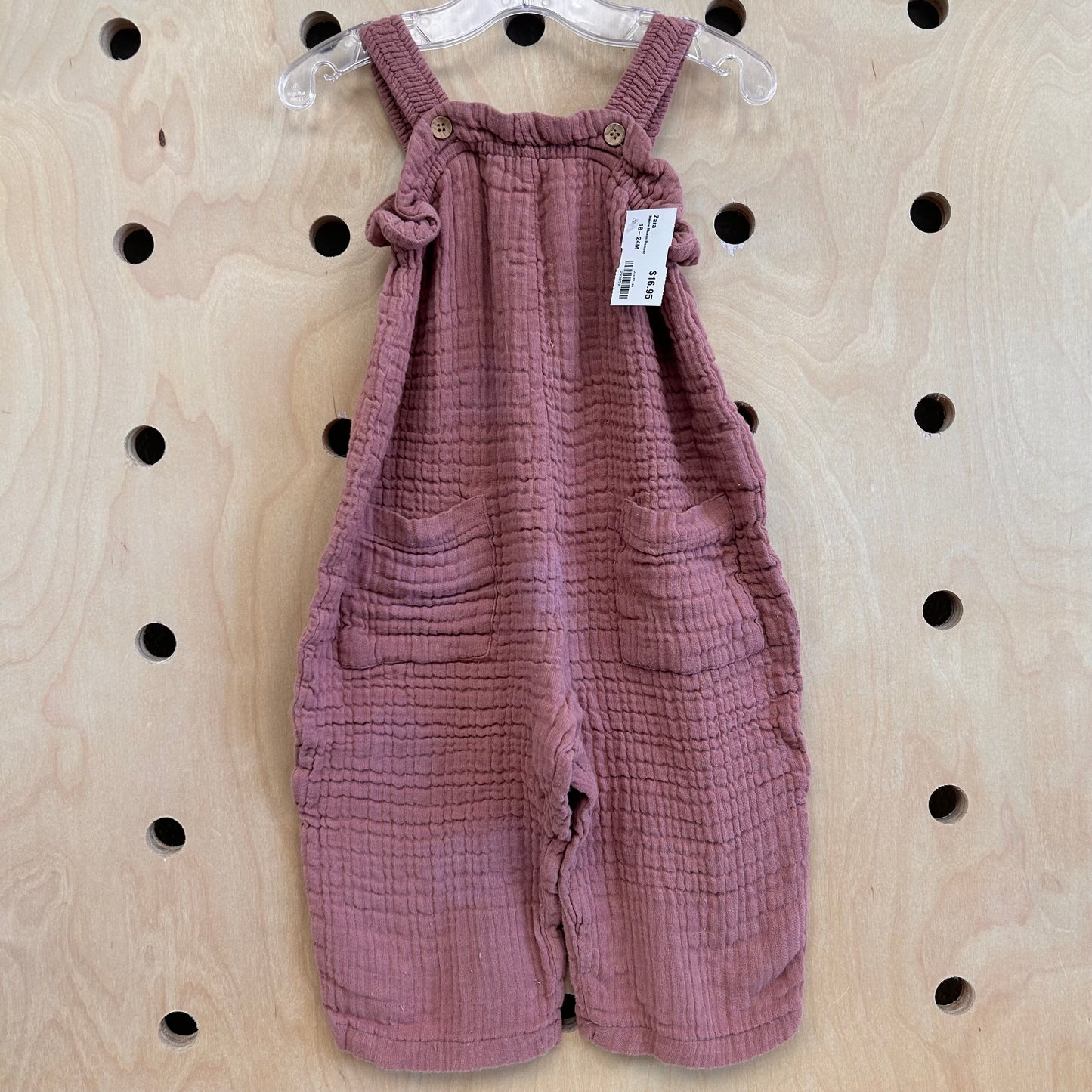 Mauve Muslin Romper