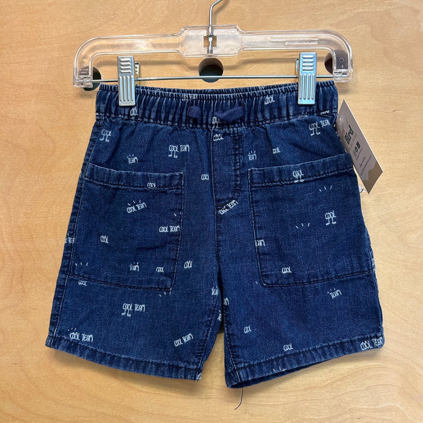 'Cool Team' Soft Denim Shorts