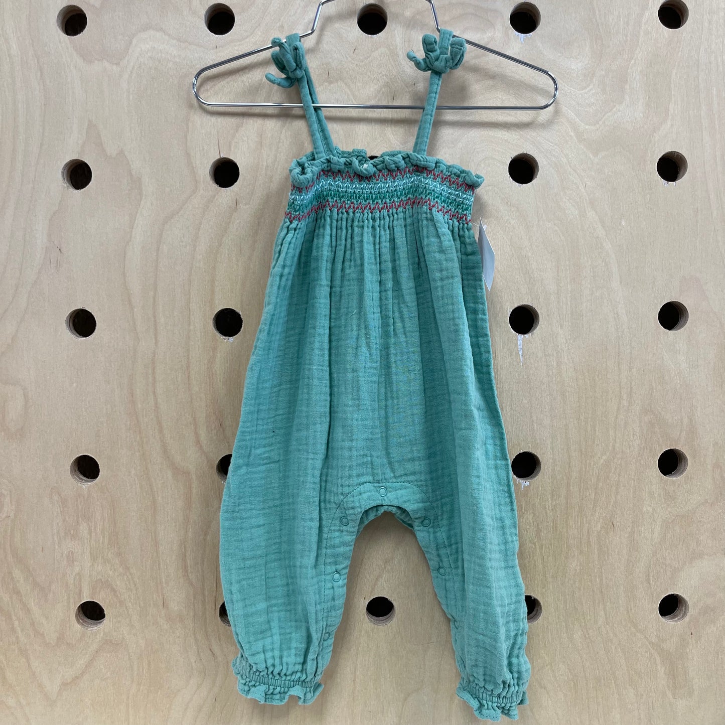 Green Gauze Romper