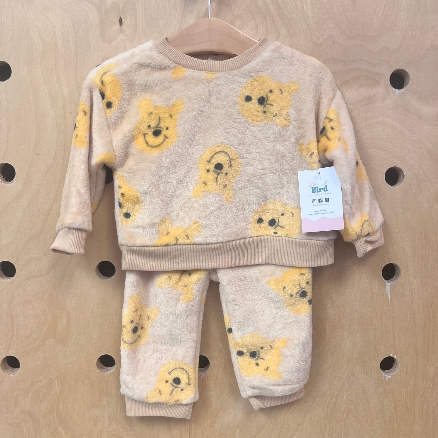 Tan Fleece Pooh Outfit NEW!