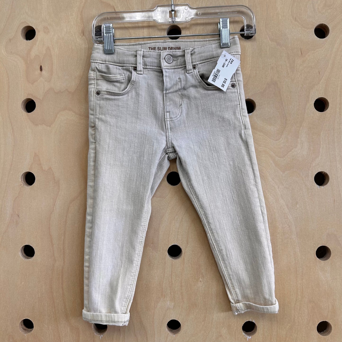 Tan Slim Denim