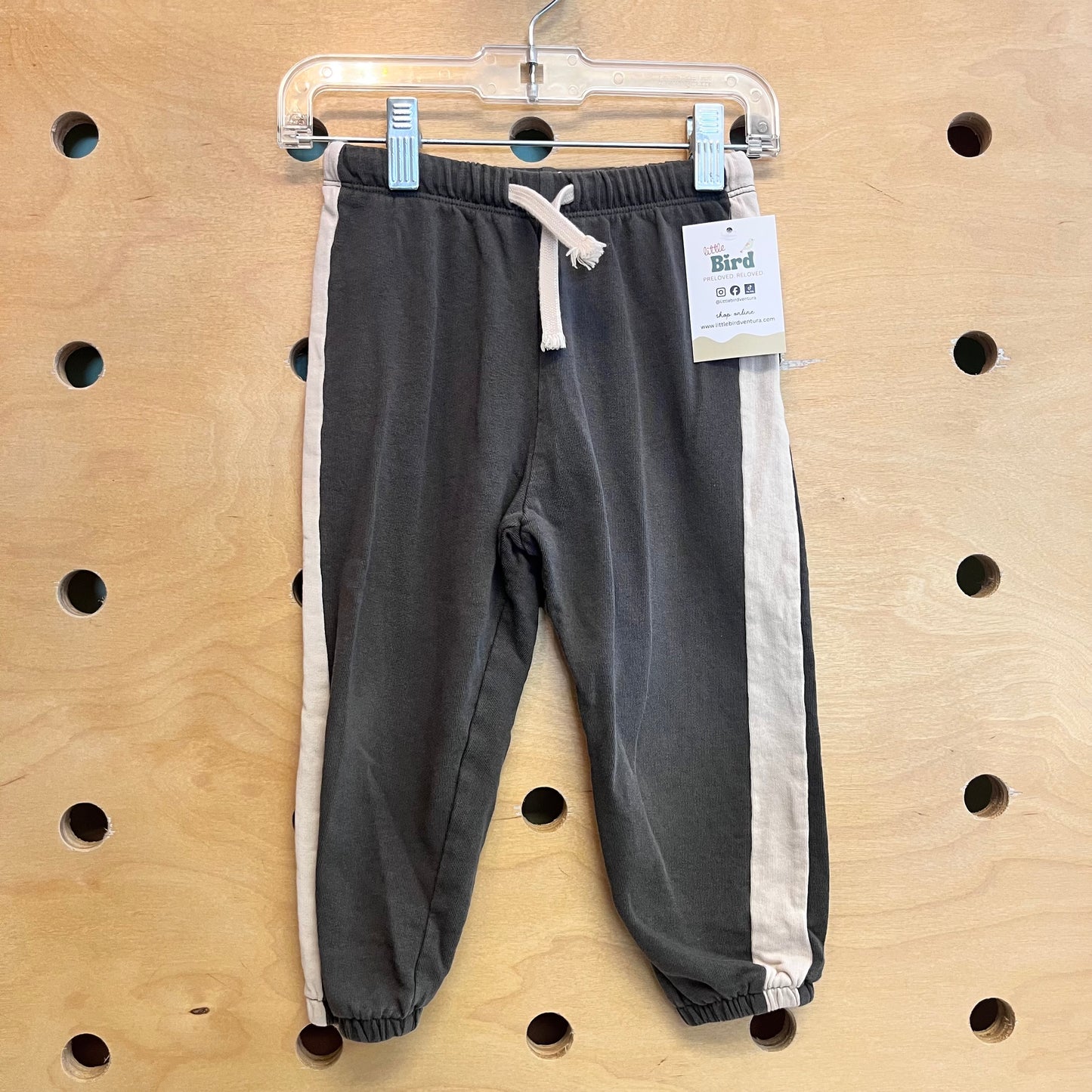 Grey/Tan Drawstring Joggers