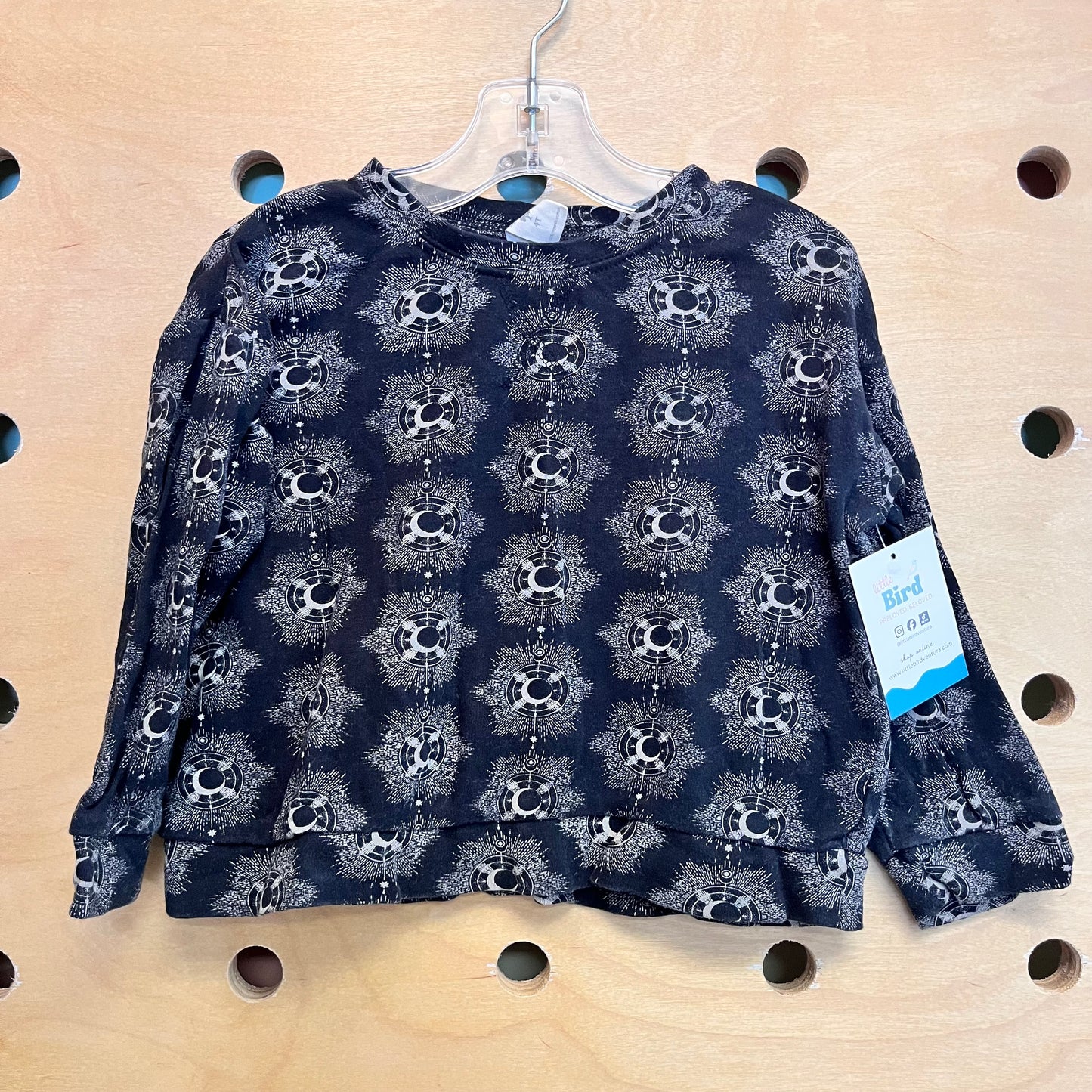 Organic Black & Grey Celestial Pullover