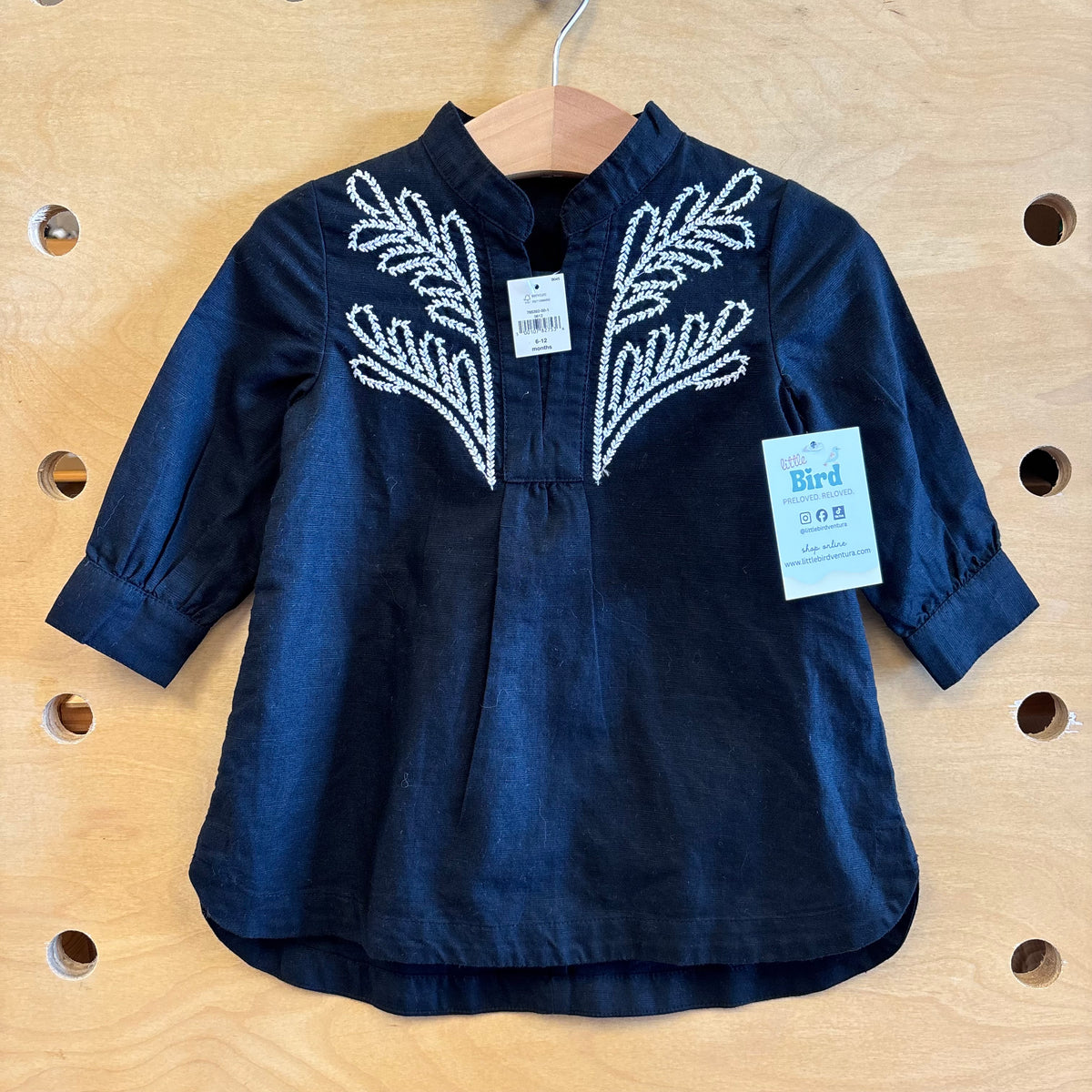 Black/White Embroidered Dress NEW!