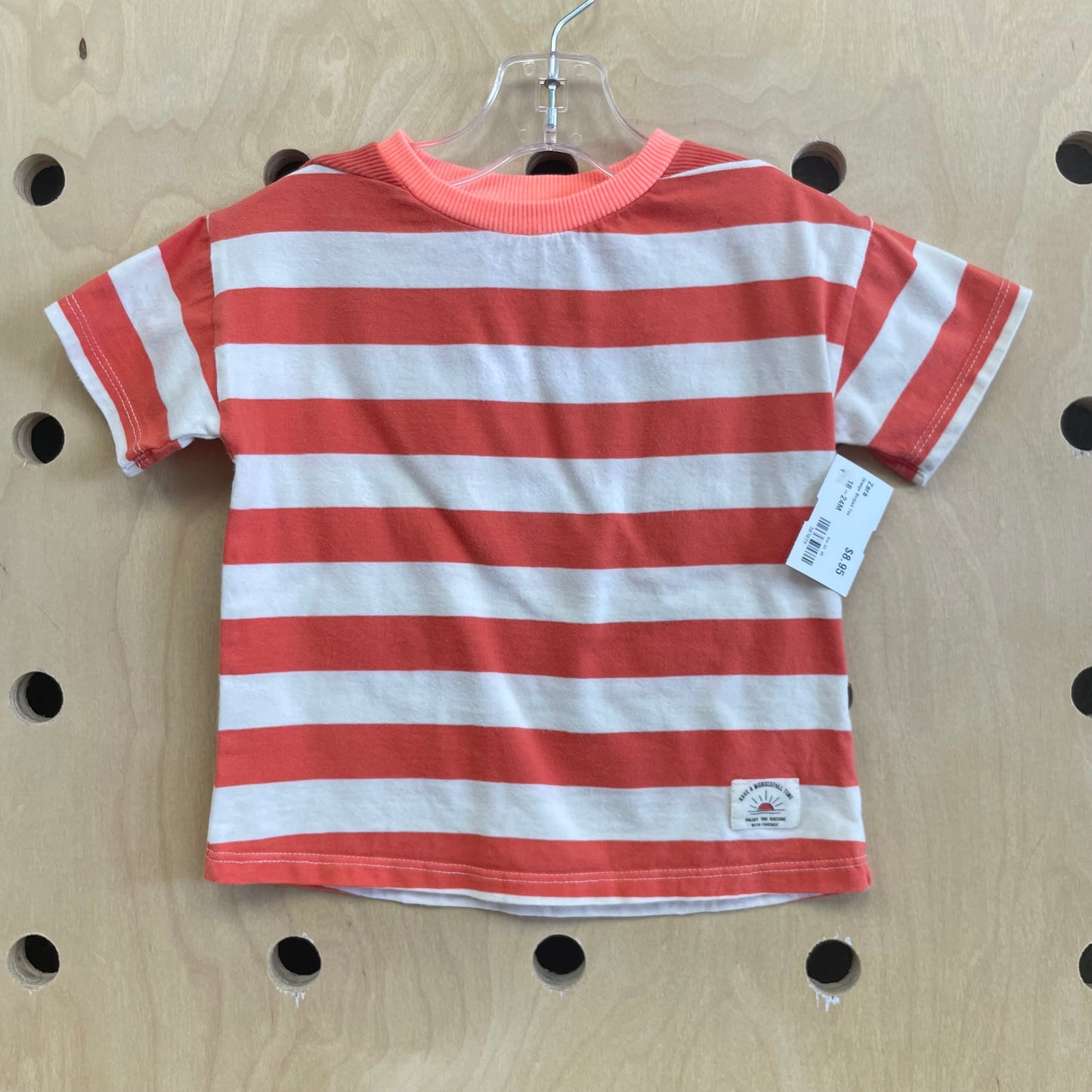 Orange Striped Tee