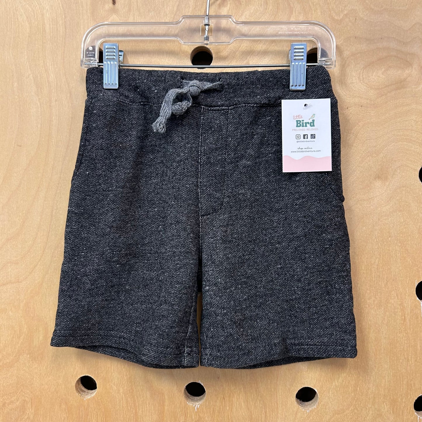 Grey Drawstring Shorts